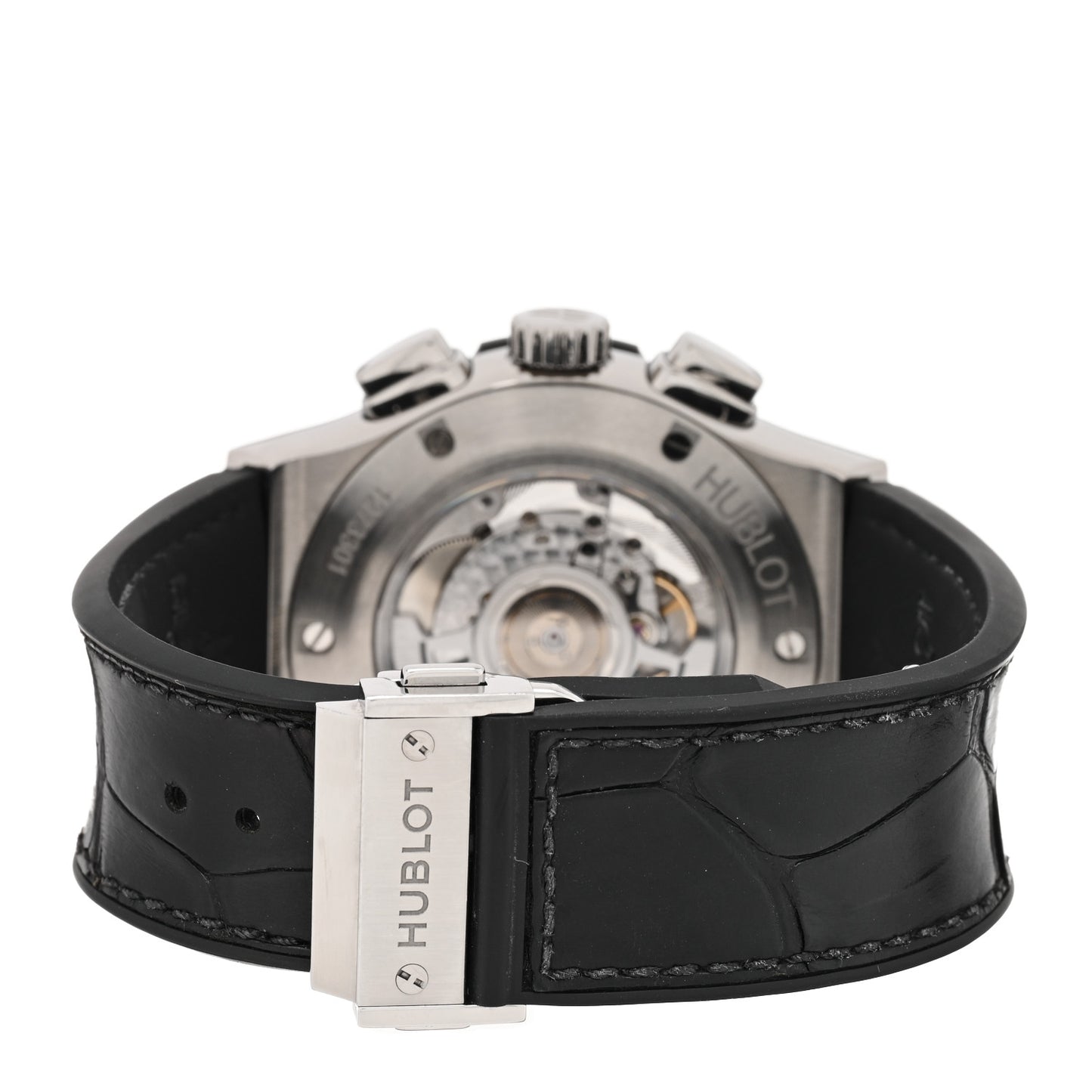 Titanium Alligator 45mm Classic Fusion Aerofusion Chronograph Automatic Watch Black 525.NX.0170.LR