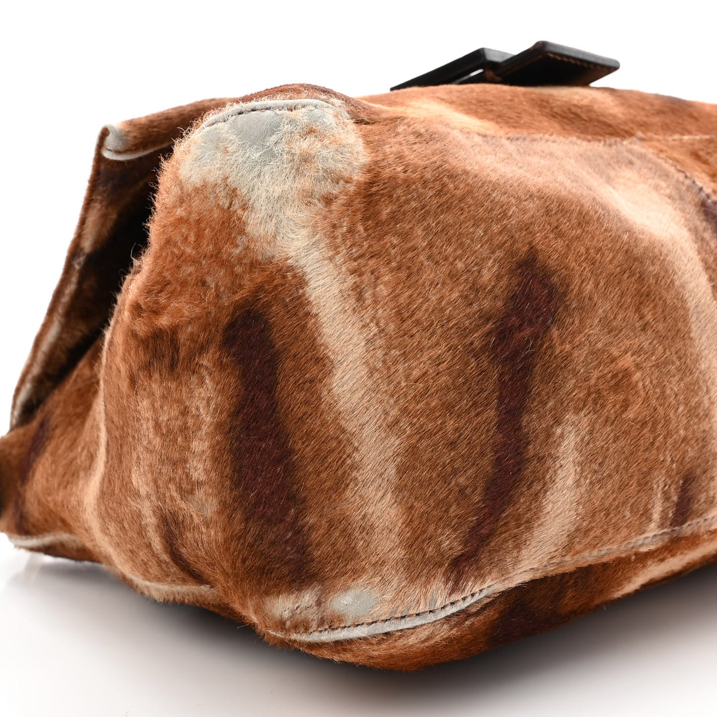 Calf Hair Mama Baguette Brown