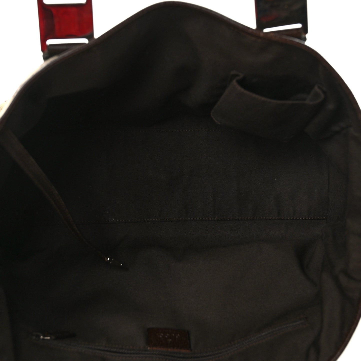 GG Monogram Web Pop Tote Dark Brown