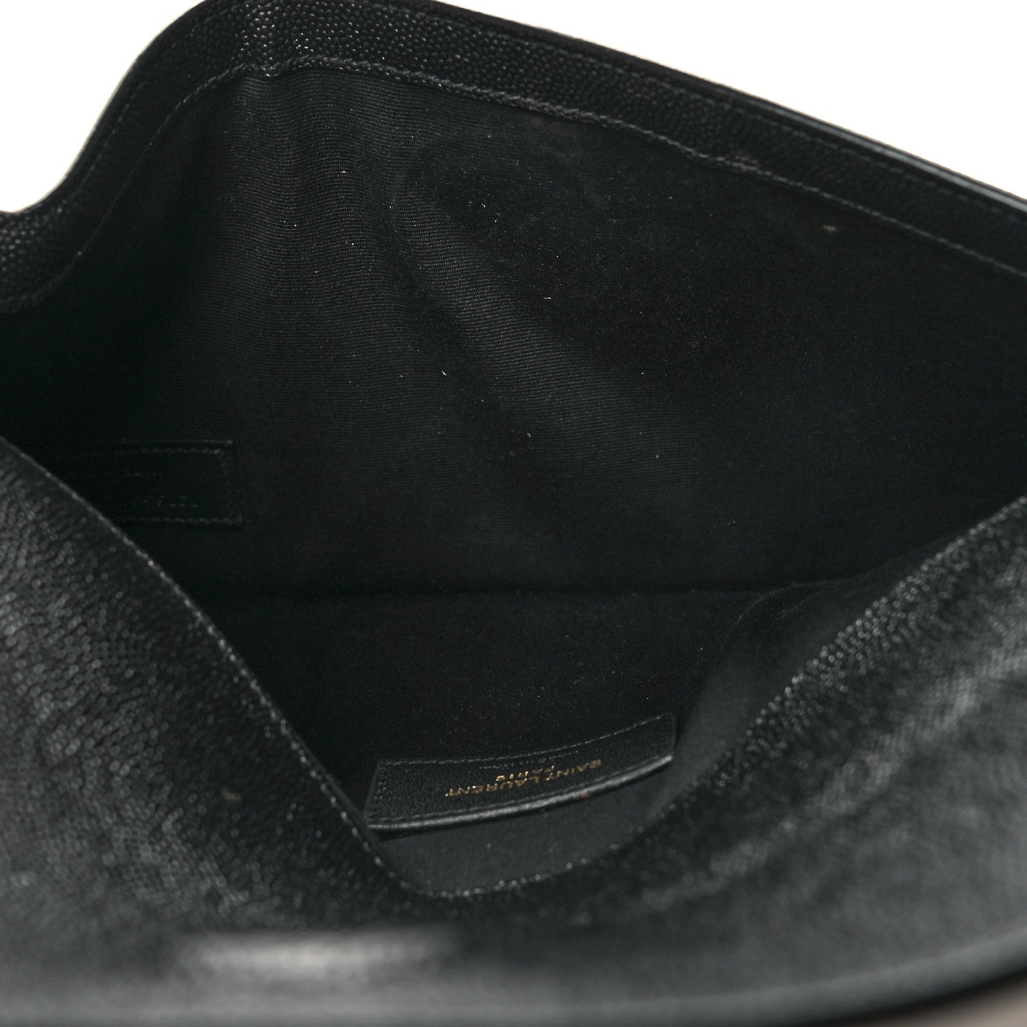 Saint Laurent Grain De Poudre Uptown Pouch Black 5 of 11