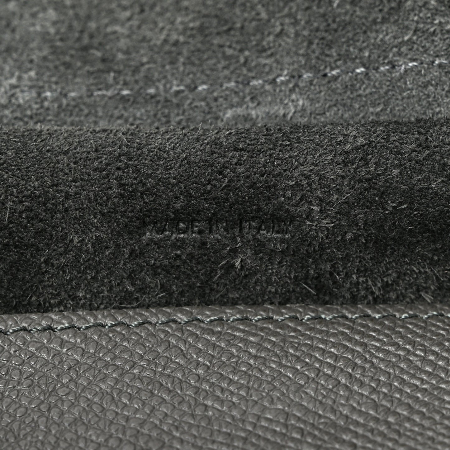 Grained Calfskin Micro Belt Bag Grey