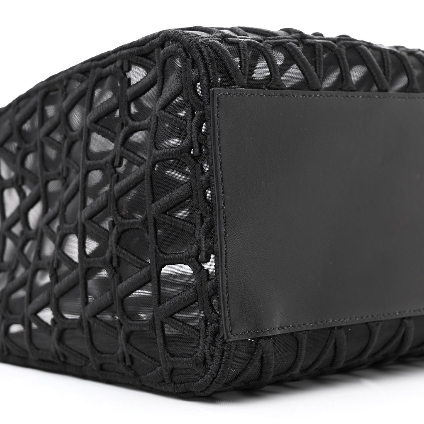 Toile Mesh Iconographe Goatskin Le Troisieme Shopping Bag Black