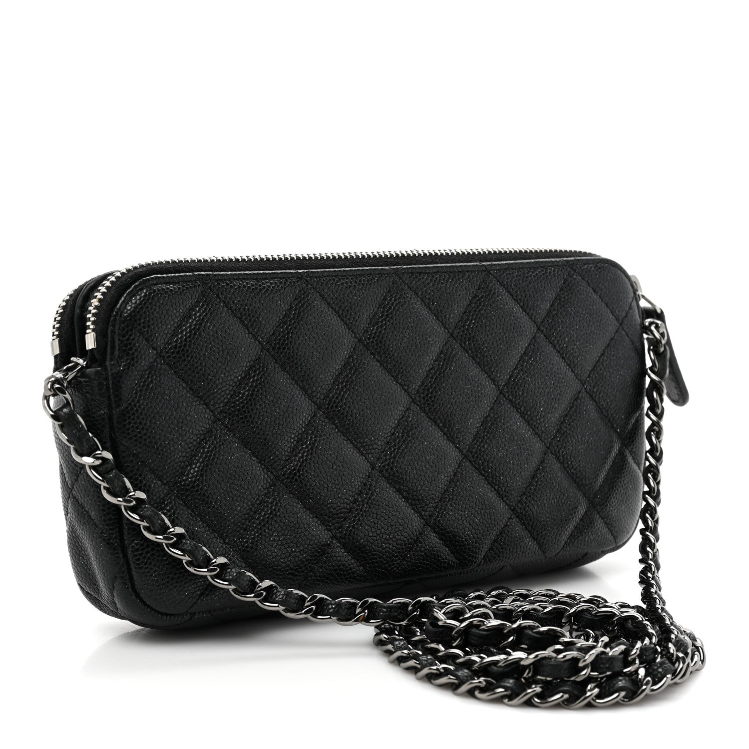 Chanel Caviar Quilted Small Clutch With Chain Black 3 of 12