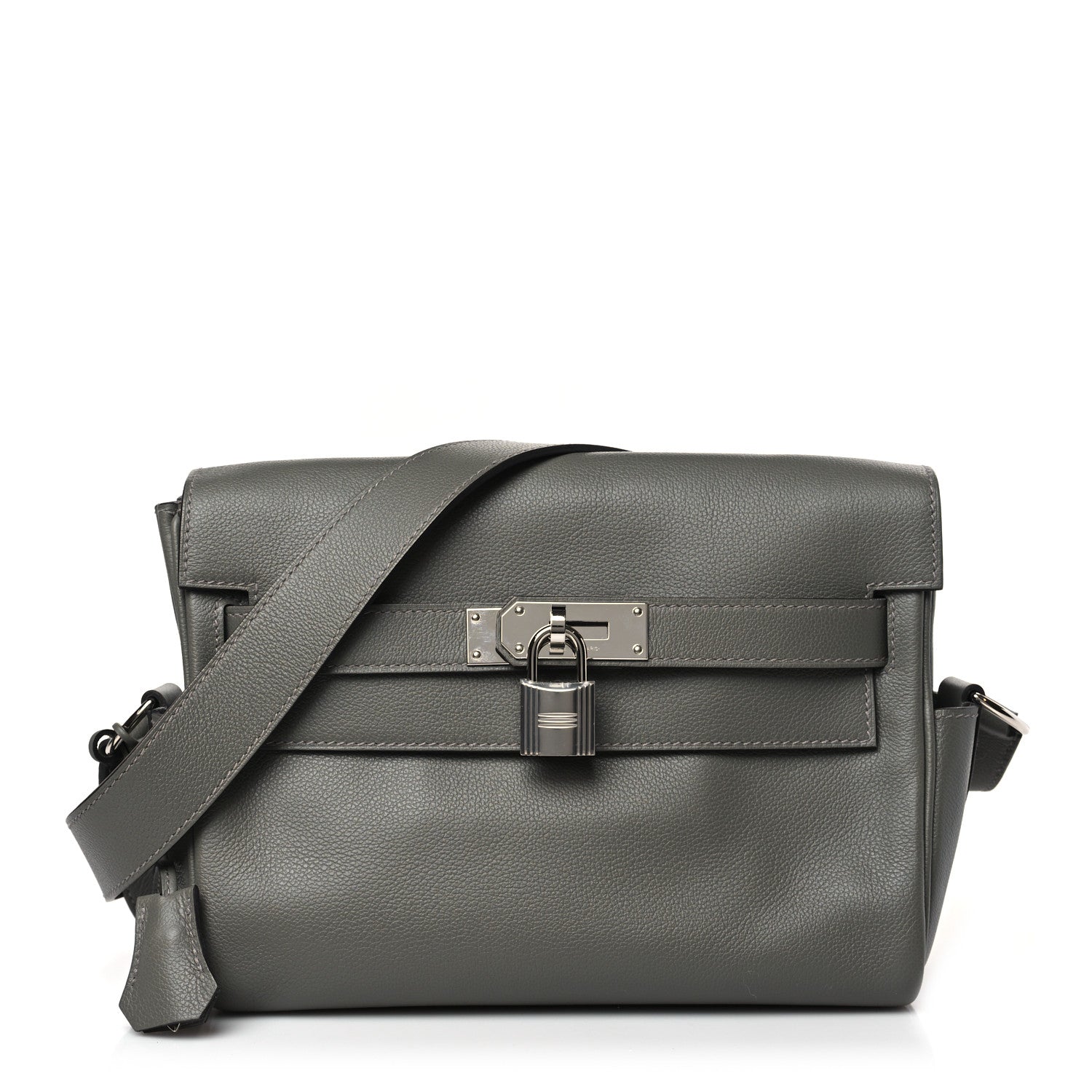 HERMES グレー キャンバス ビジネスバッグ Hermes Evercolor Kelly Messenger PM Gris Meyer 1414719 – FASHIONPHILE