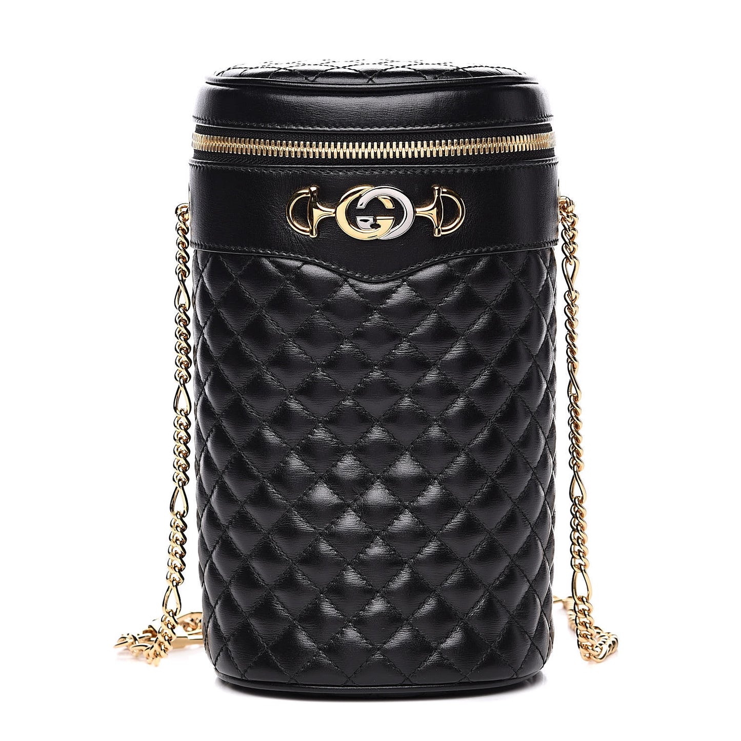 Calfskin Trapuntata Zumi Belt Bag Black