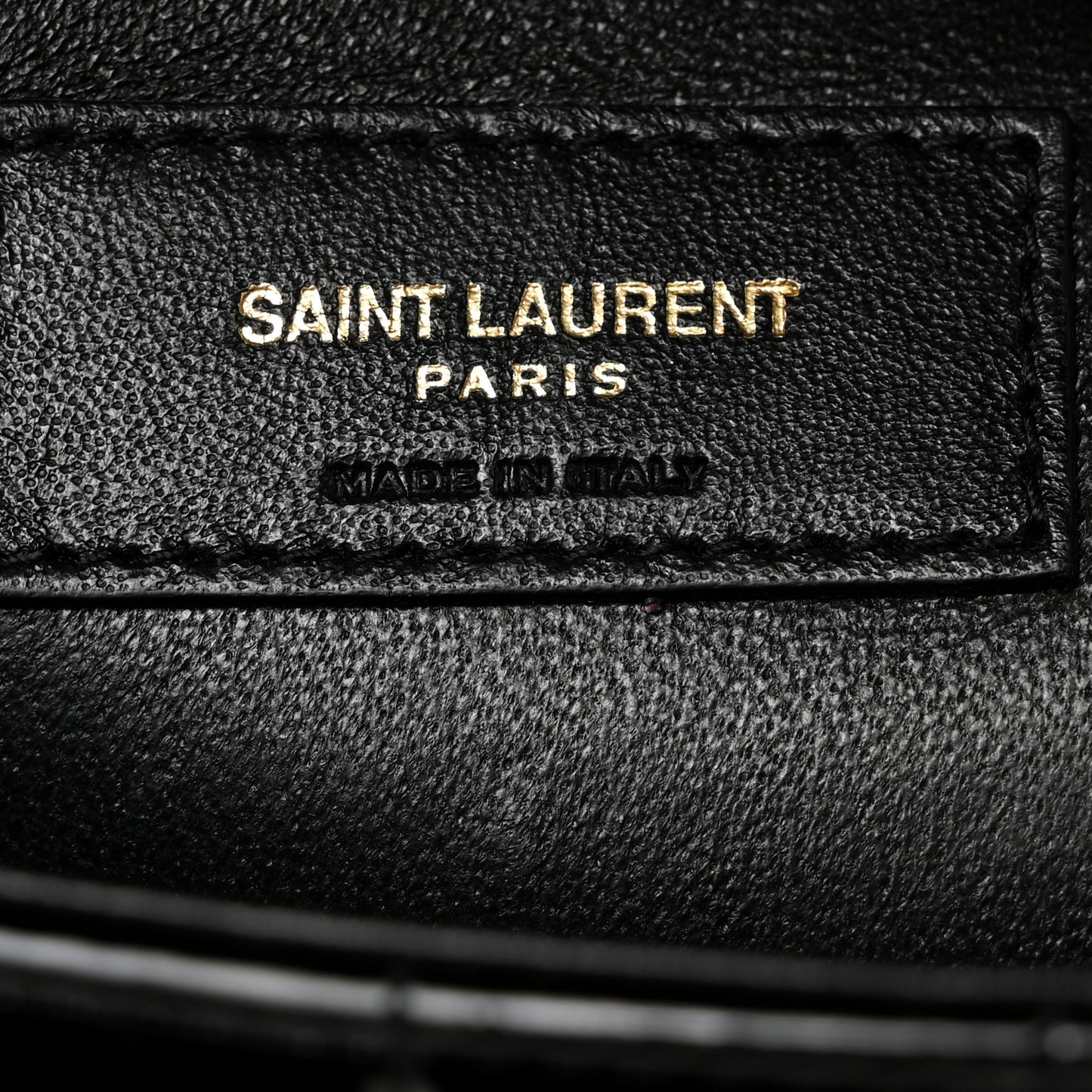 Patent Matelasse Monogram Large Vicky Chain Bag Black