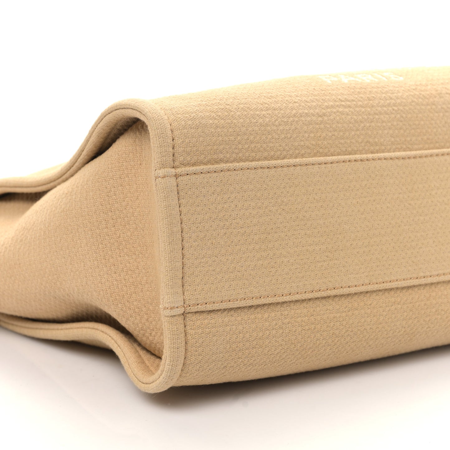 Mixed Fibers Small Deauville Tote Beige