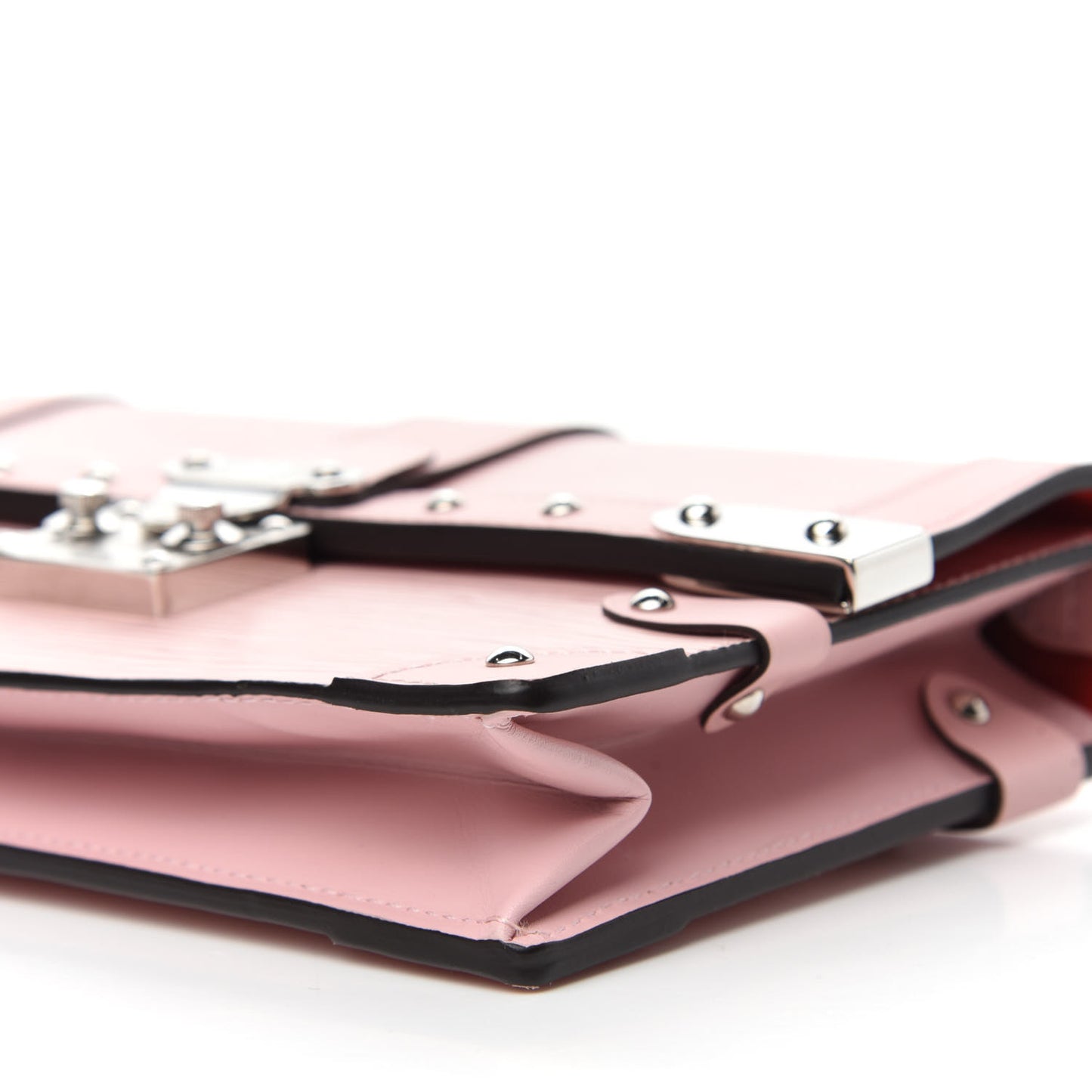 Epi Trunk Chain Wallet Rose Ballerine