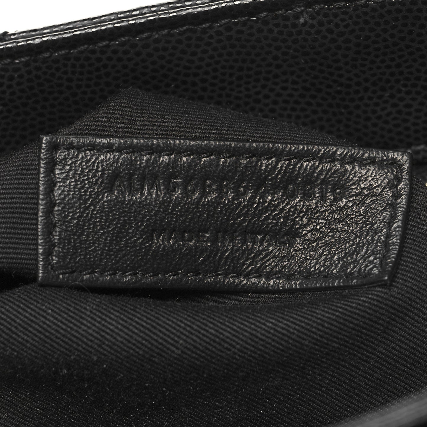 Grain de Poudre Matelasse Chevron Medium Tribeca Shopping Bag Black