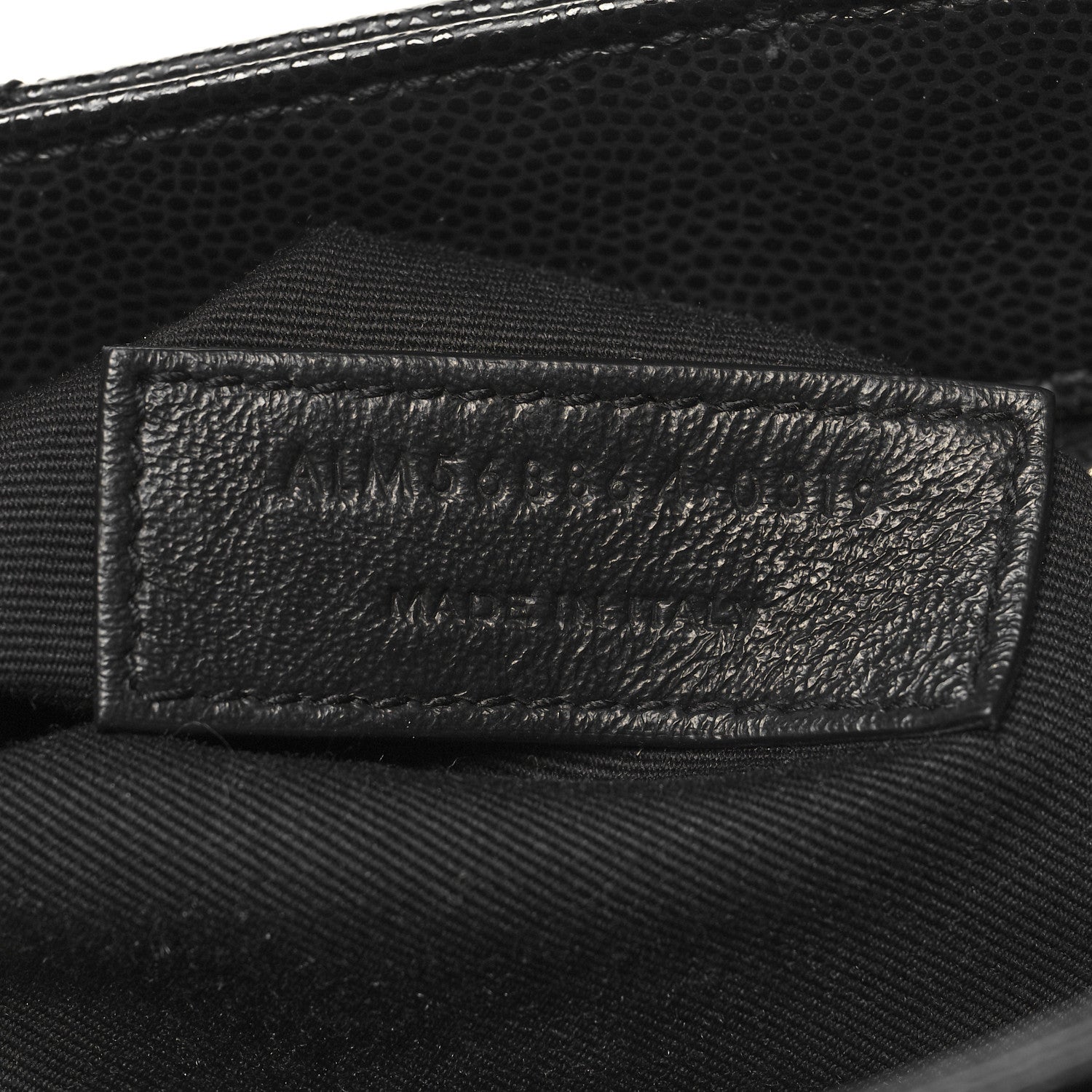 Saint Laurent Grain de Poudre Matelasse Chevron Medium Tribeca Shopping Bag Black 8 of 12