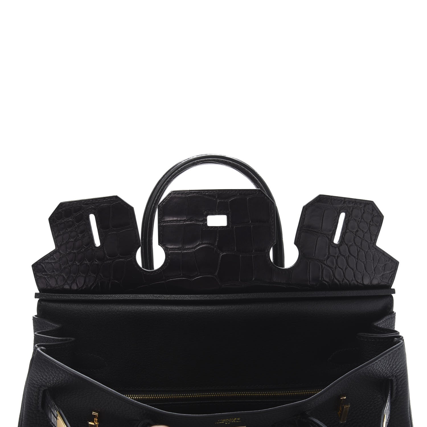 Hermes Togo Matte Alligator Birkin Touch 30 Black 17 of 35