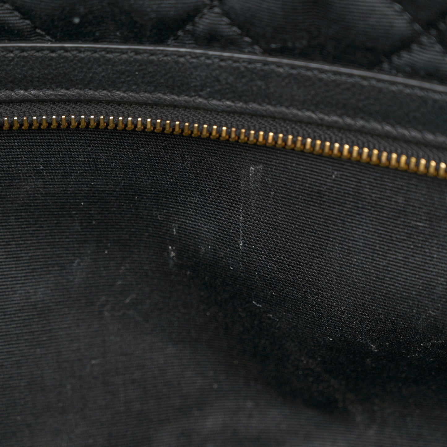 Calfskin Quilted ES Giant Travel Bag Black