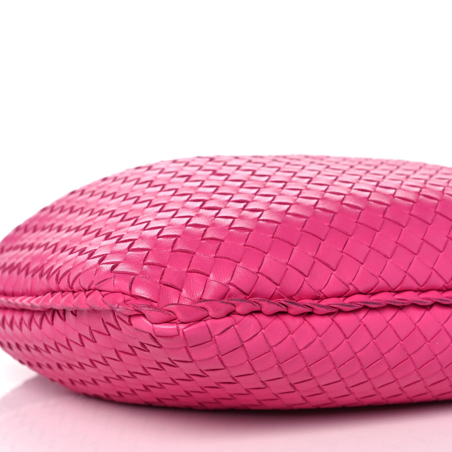 Nappa Intrecciato Medium Veneta Hobo Fuchsia