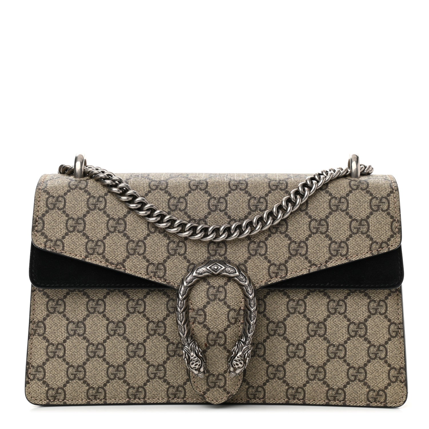 Gucci GG Supreme Monogram Small Dionysus Shoulder Bag Black 1 of 16