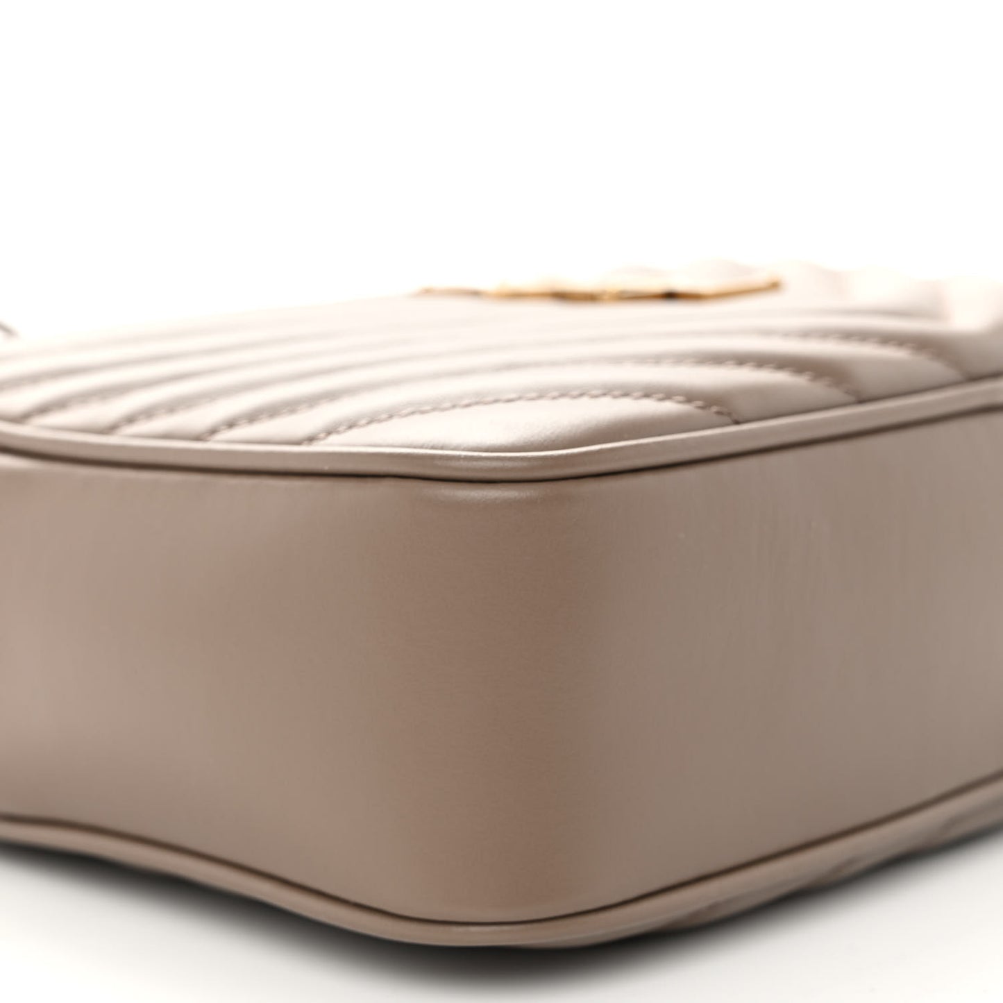 Calfskin Matelasse Monogram Lou Camera Bag Taupe