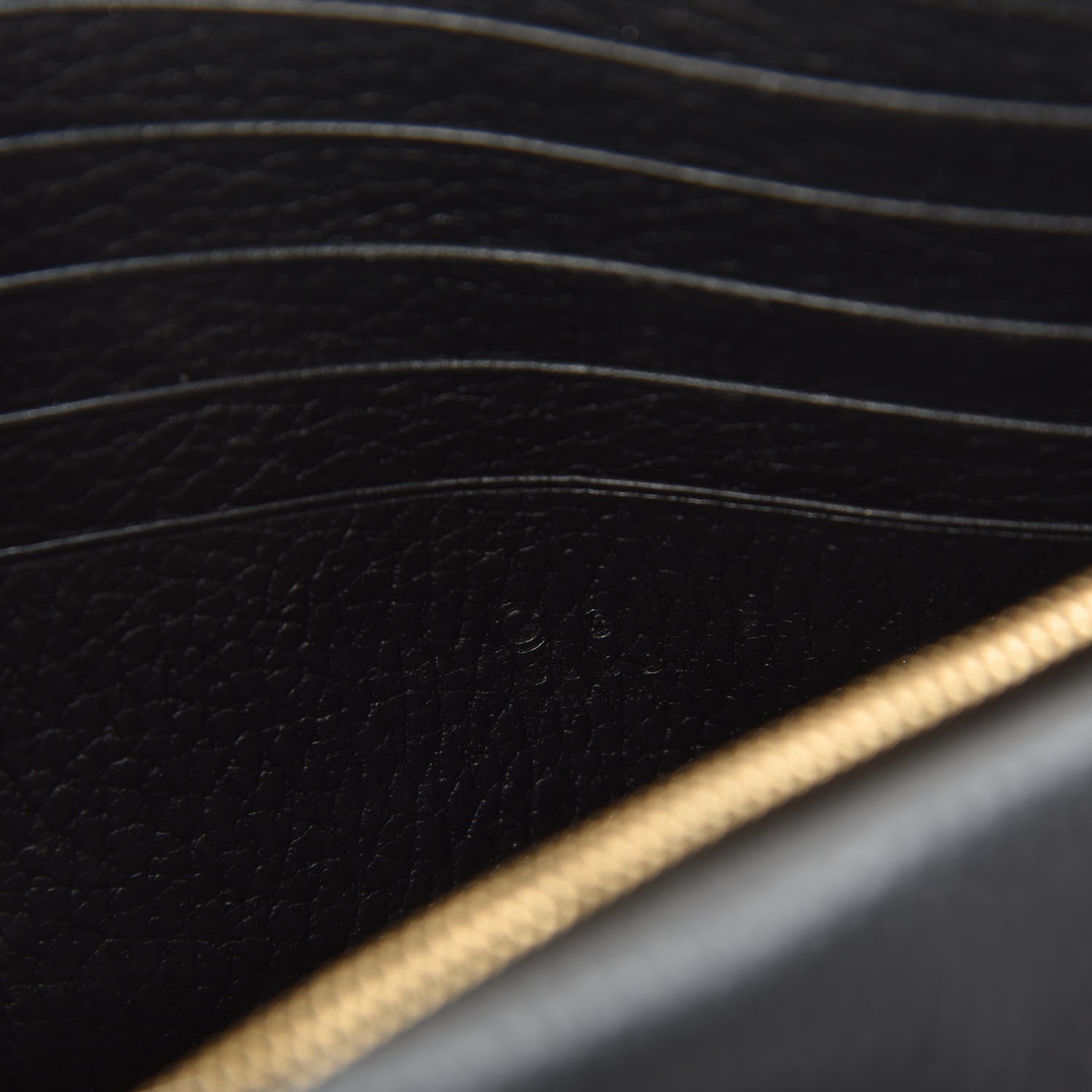 Gucci Dollar Calfskin Medium Betty Chain Wallet Black 6 of 8