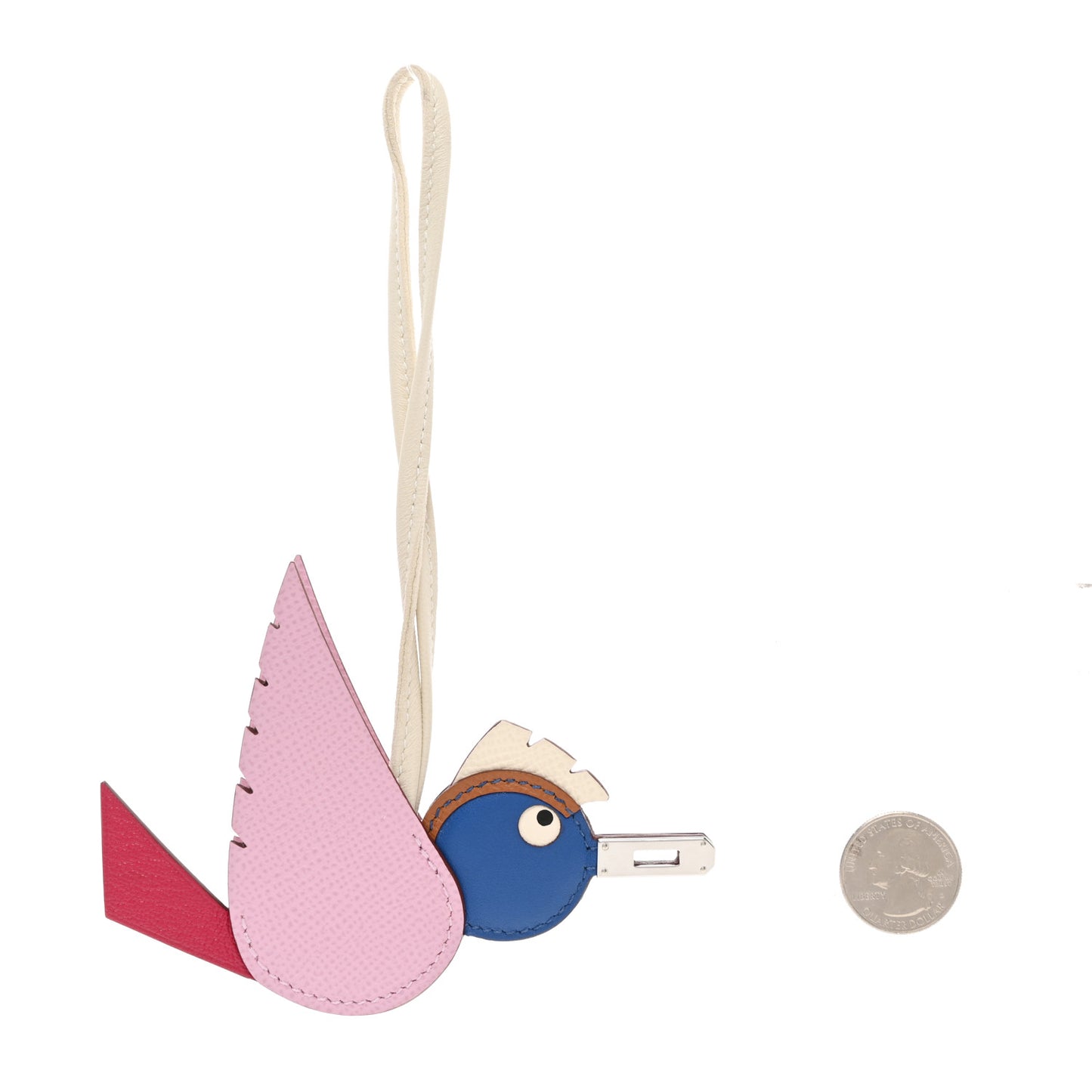 Epsom Swift Chevre Mysore Birdy Bag Charm Mauve Sylvestre Framboise Bleu Gold Nata Craie