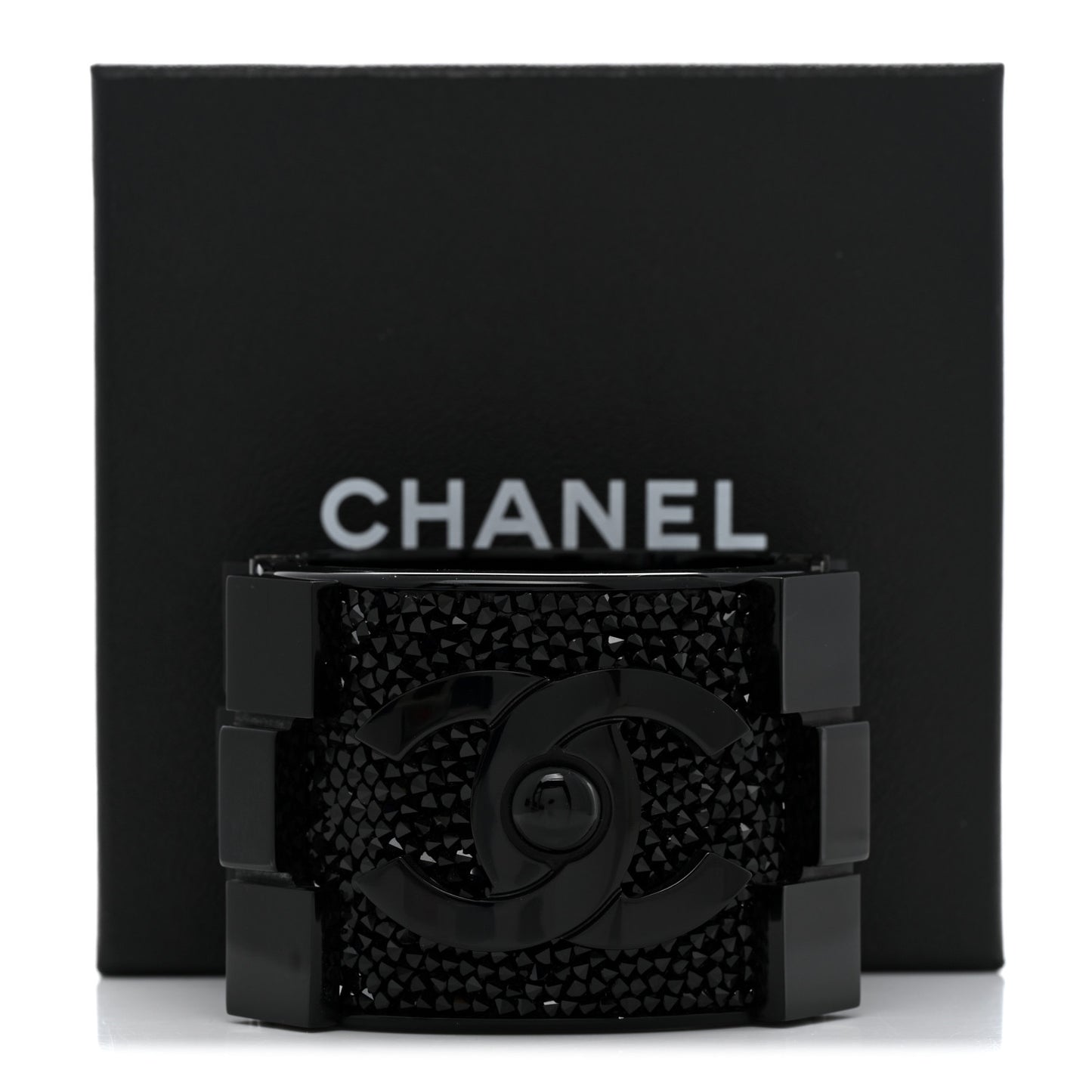 Plexiglass Crystal Lego Boy Cuff Black