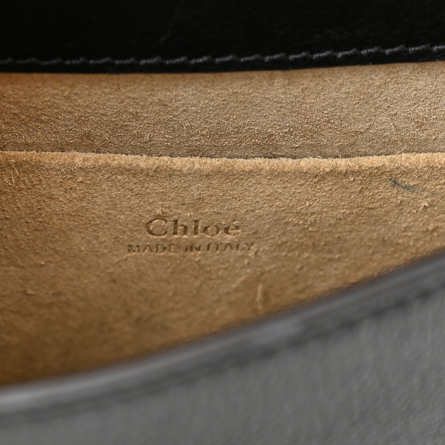 Chloe Calfskin Suede Small Nile Bracelet Bag Black 6 of 11