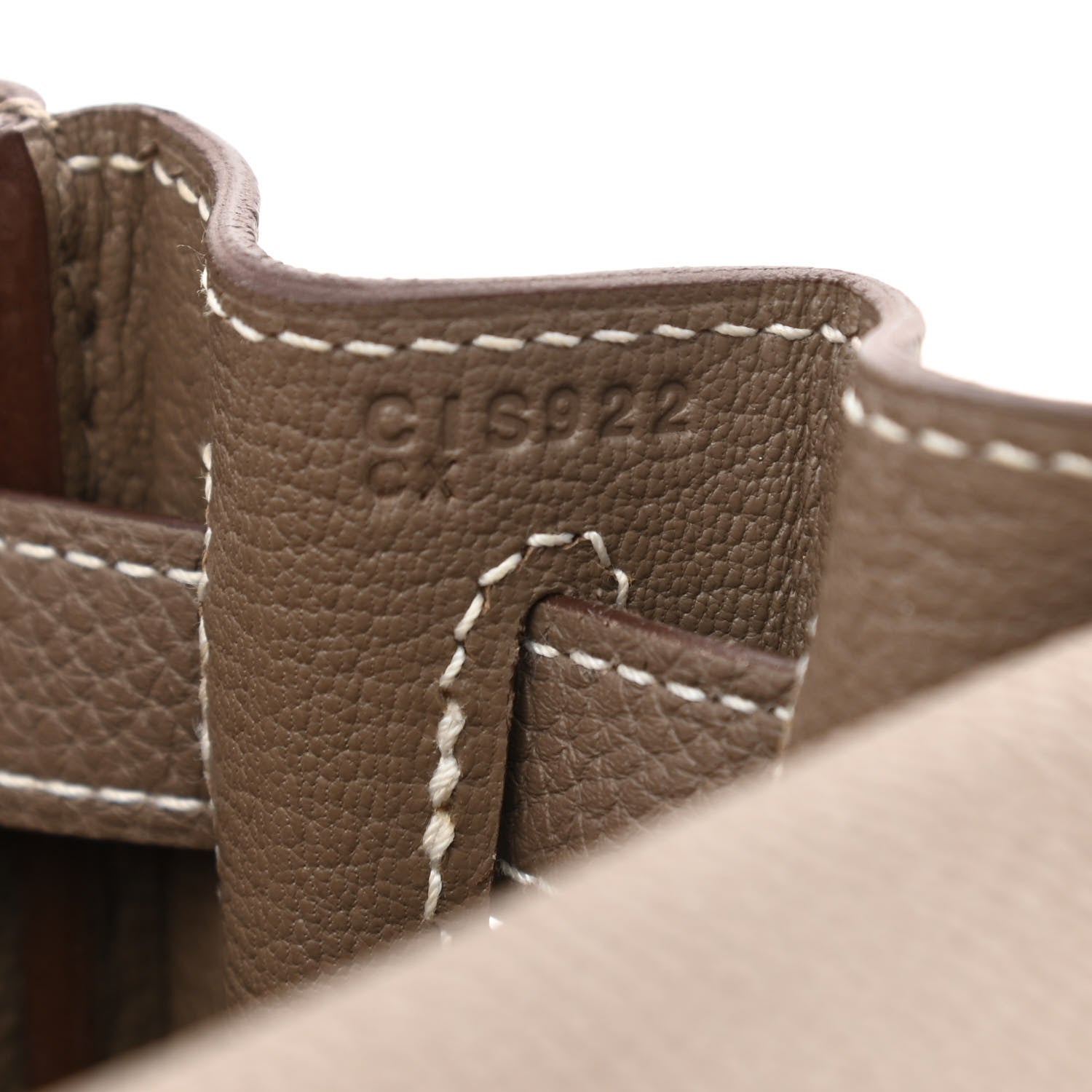 Hermes Togo Kelly Retourne 28 Etoupe 7 of 12