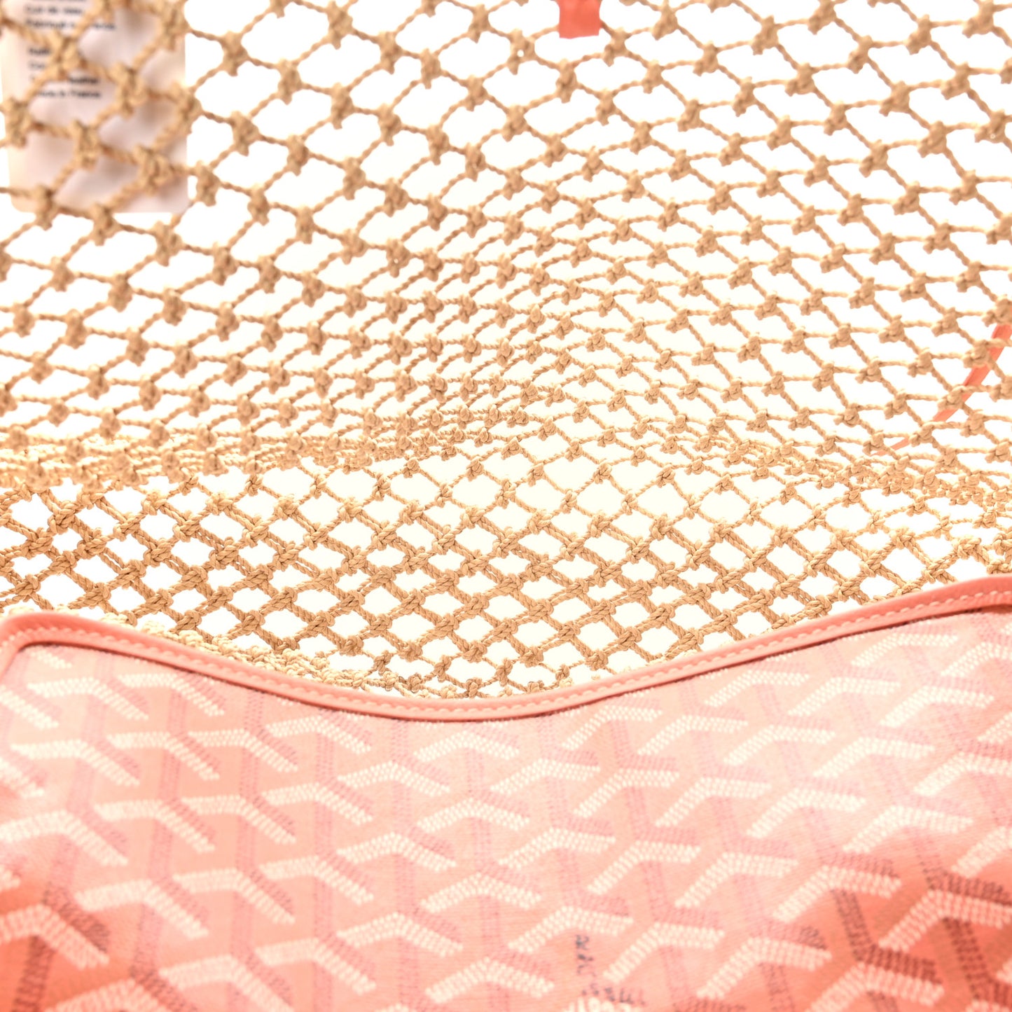 Goyardine Net Aligre Tote Coral