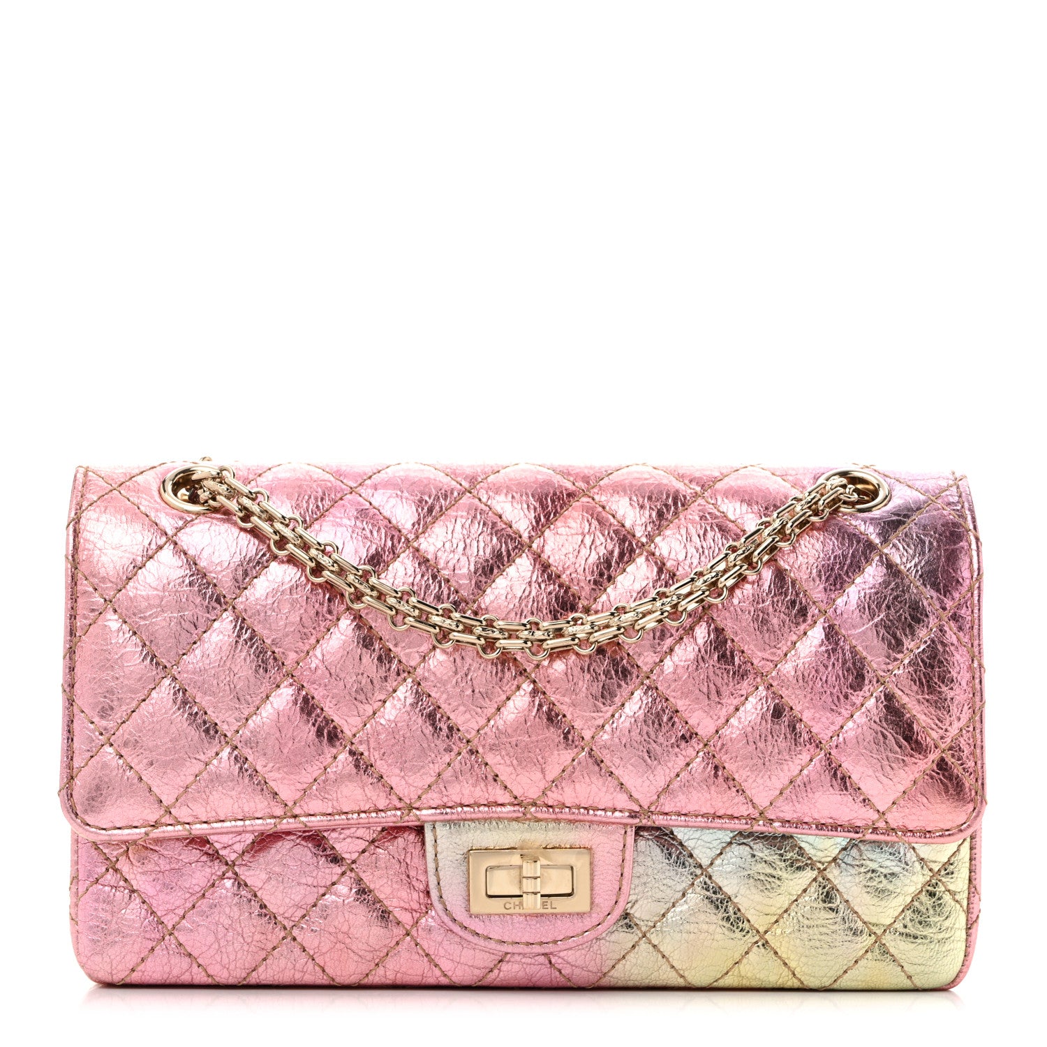Chanel Metallic Goatskin Quilted 2.55 Reissue 225 Flap Multicolor