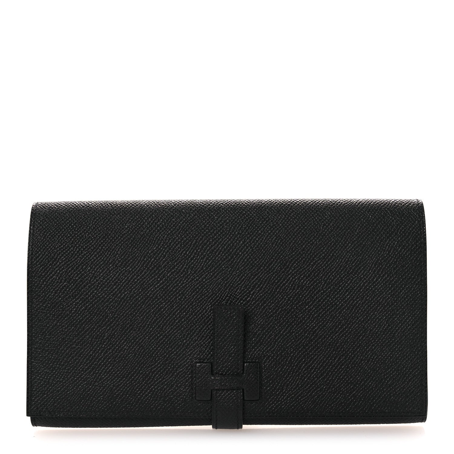 Hermes Epsom New H Passant Toutenmain Wallet Black 1802314 