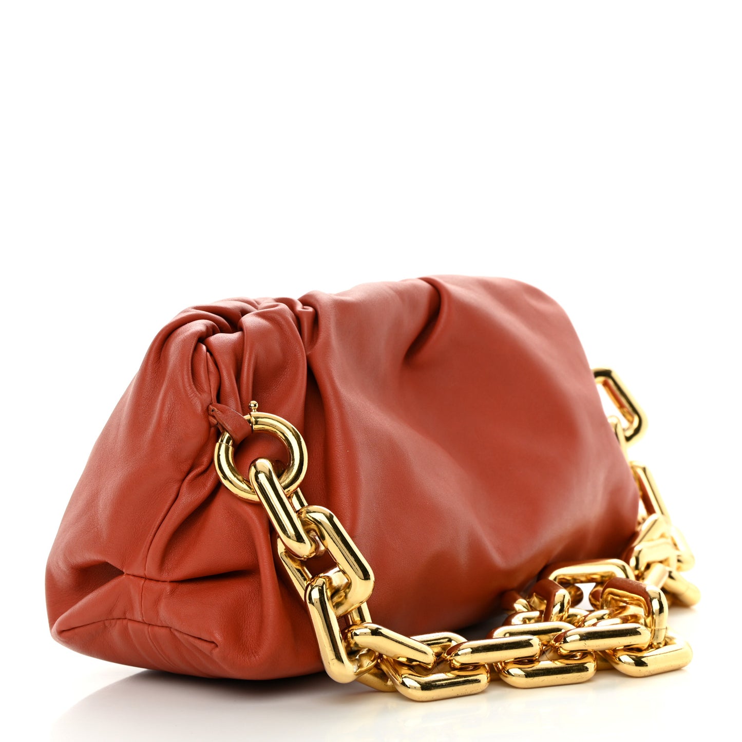 Calfskin The Pouch Chain Orange