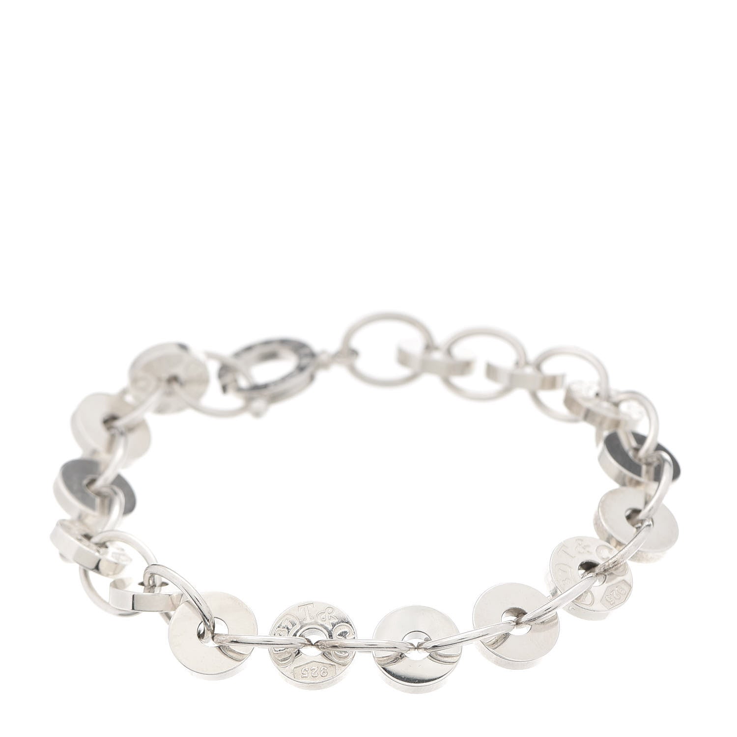 Tiffany Sterling Silver 1837 Circle Bracelet 1 of 6