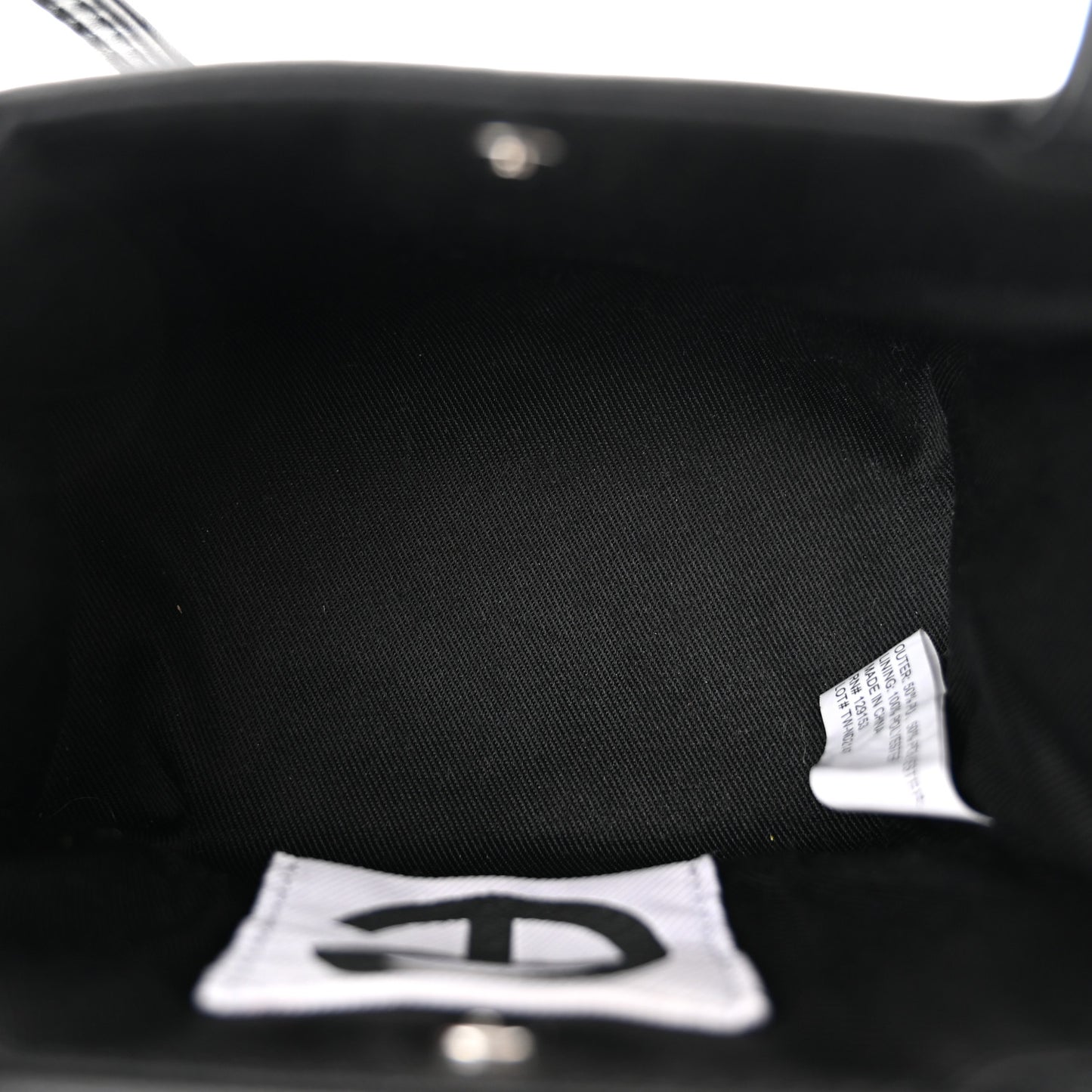 Vegan Leather Small Shopping Bag Black