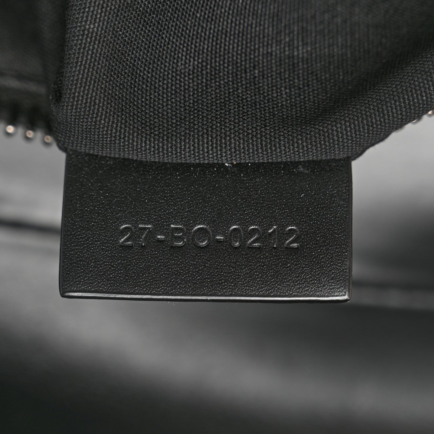 Smooth Calfskin Canvas CD Diamond Mens Saddle Bag Black