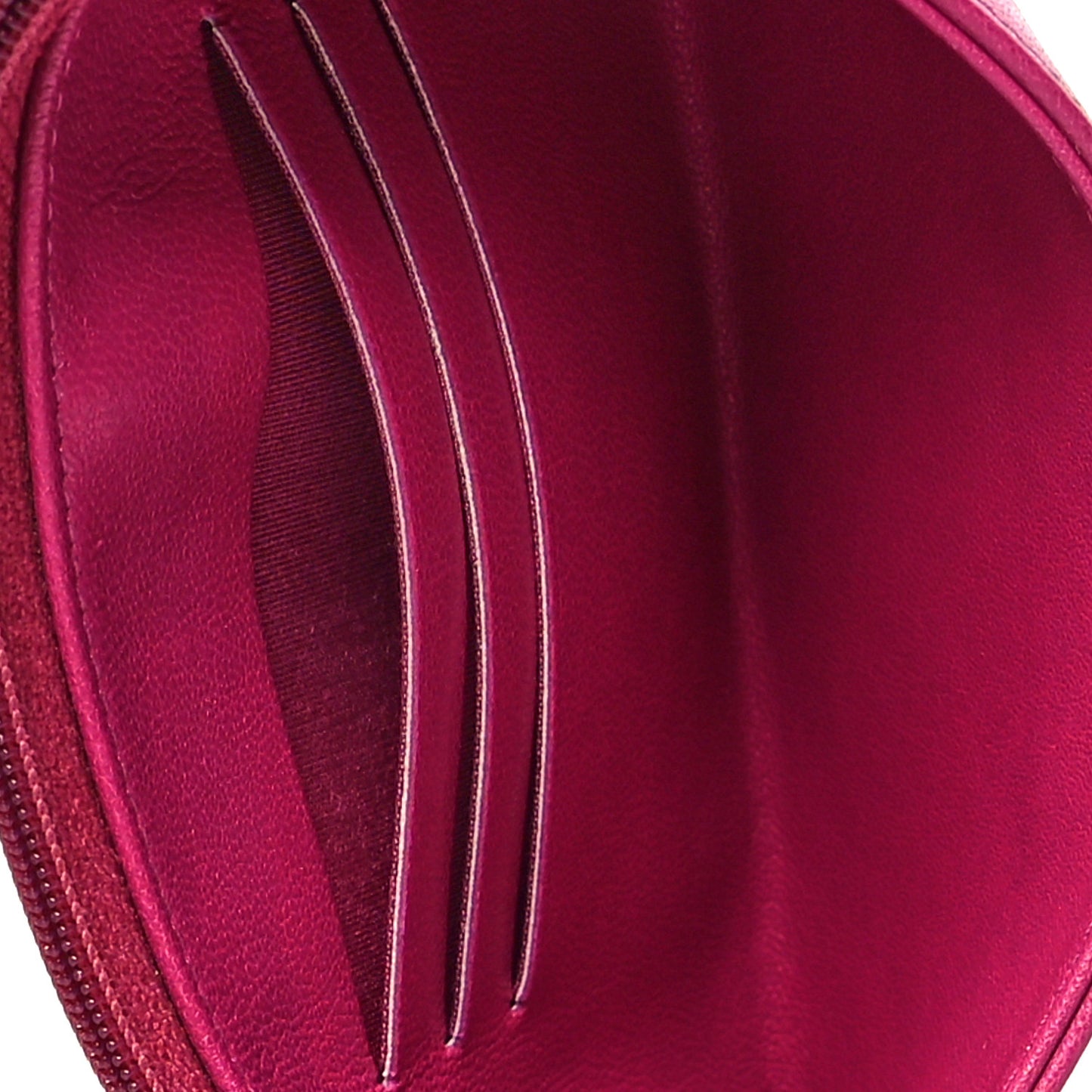 Calfskin Timeless CC Zip Pouch Fuchsia