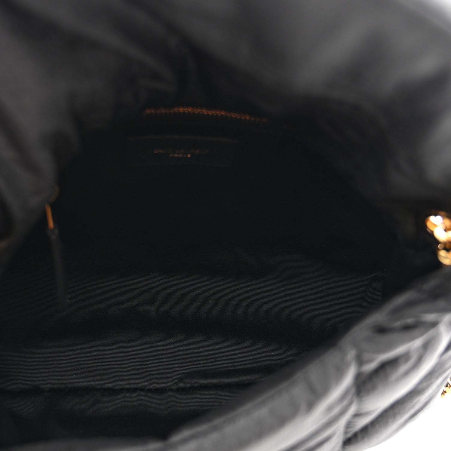 Saint Laurent Nylon Quilted Small Loulou Puffer Monogram Chain Satchel Black 6 of 10