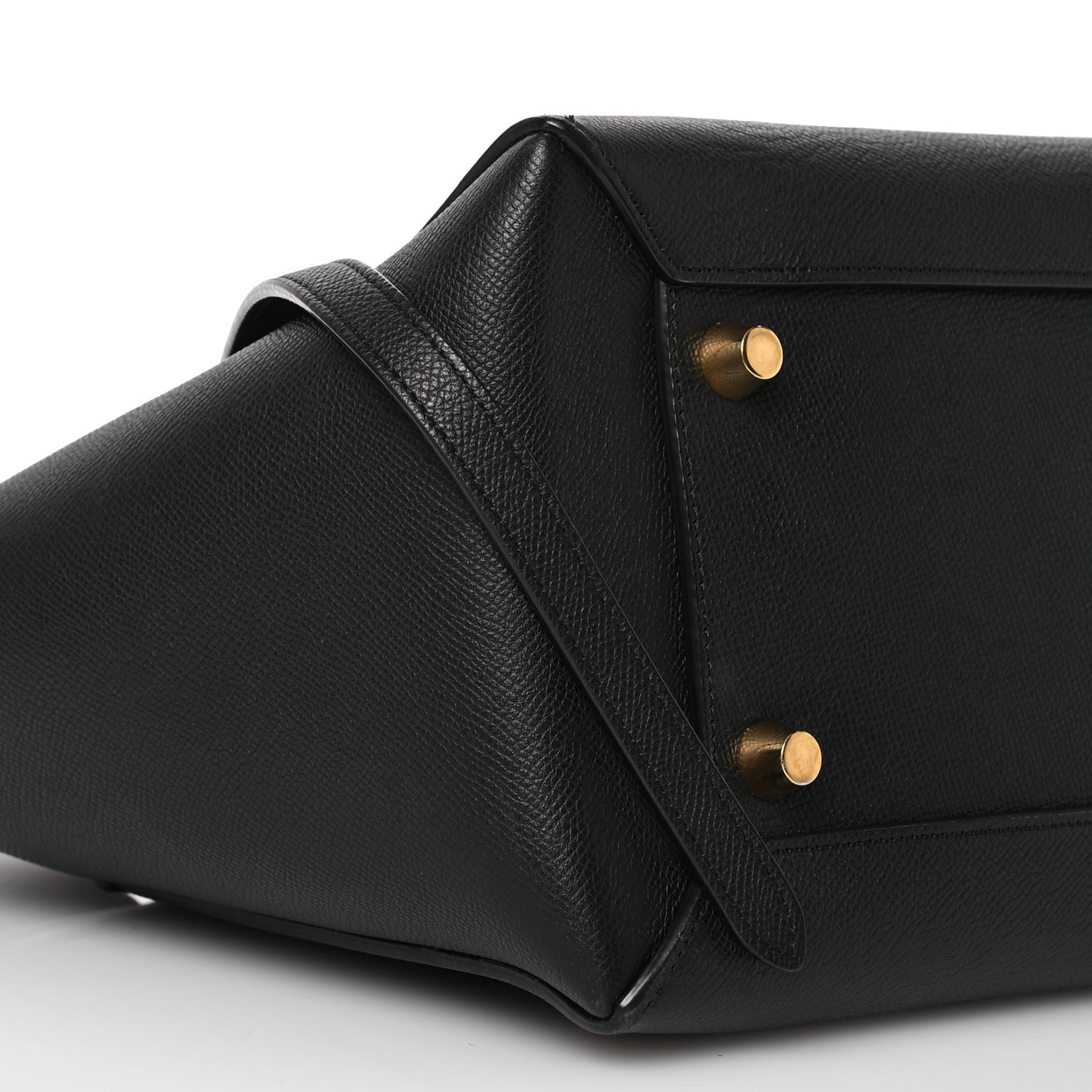 Grained Calfskin Mini Belt Bag Black