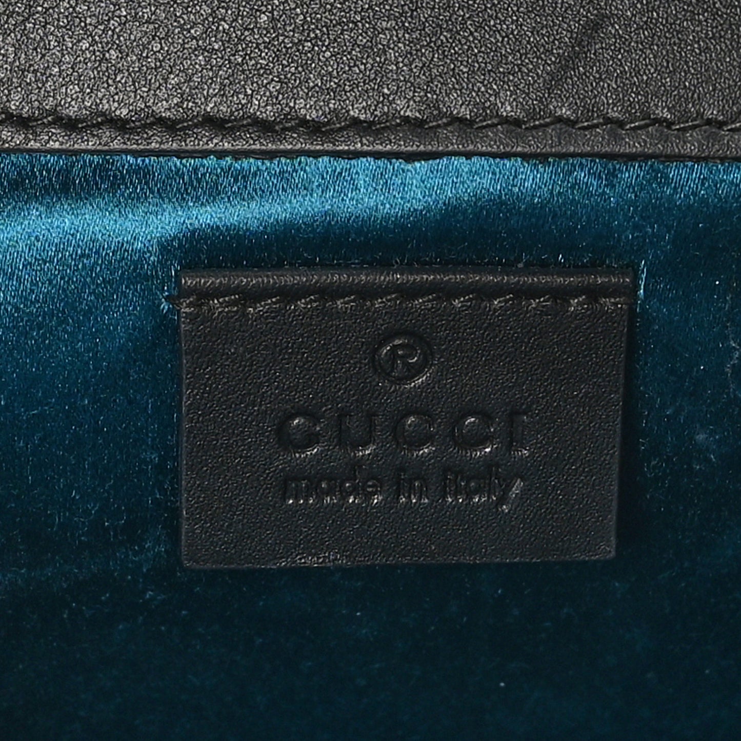 Velvet Crystal Square G Shoulder Bag Black
