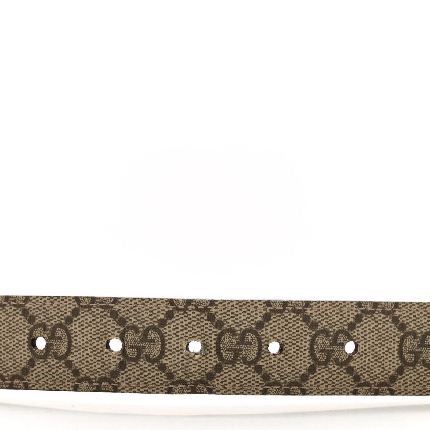 GG Supreme Monogram Selleria Calfskin Interlocking G 40mm Belt 85 34 Beige Ebony Cocoa