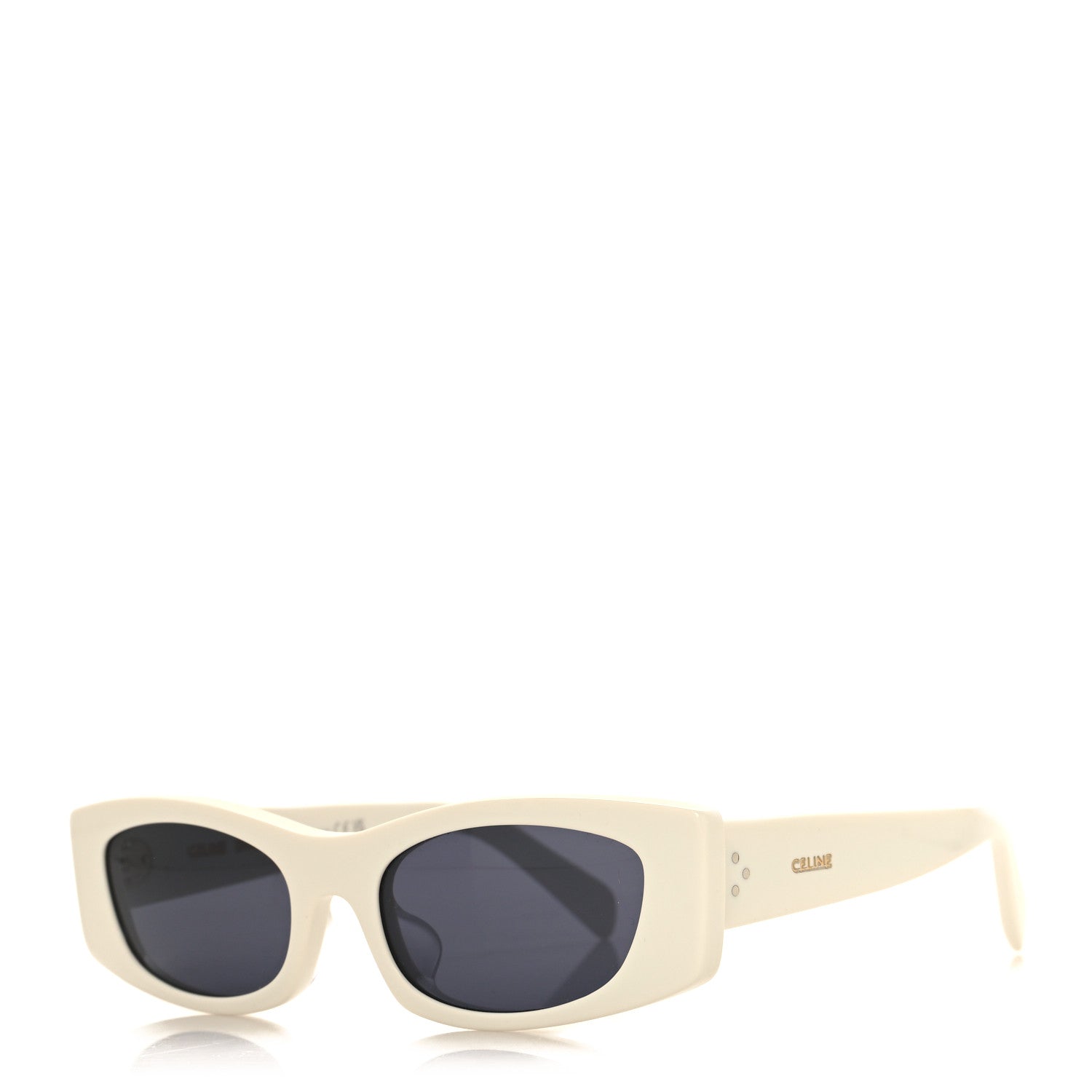 Celine Acetate Rectangular 58mm Sunglasses CL40245U White 1 of 7