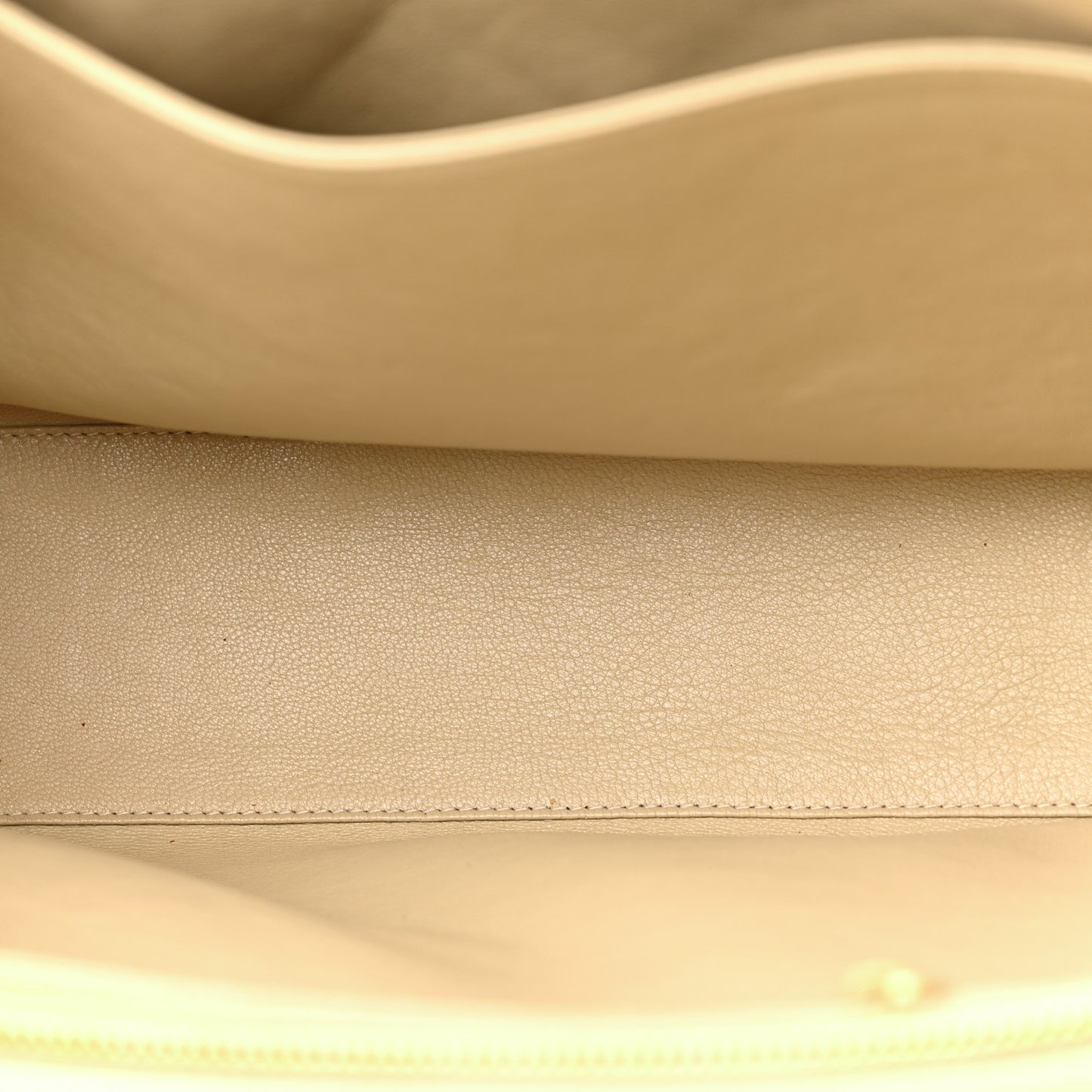 Lambskin Quilted CC Shoulder Bag Beige