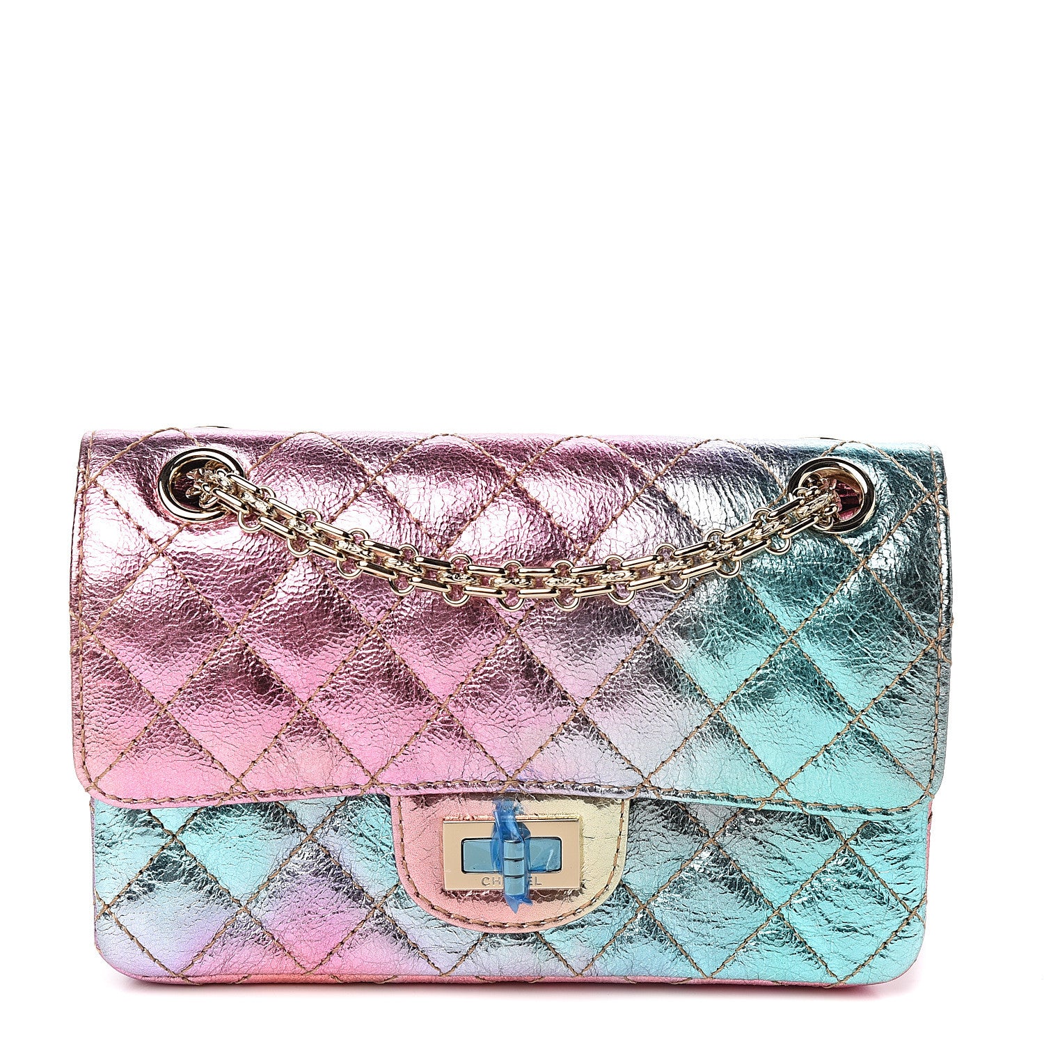 Chanel Metallic Goatskin Quilted Mini 2.55 Reissue Flap Multicolor 1 of 10