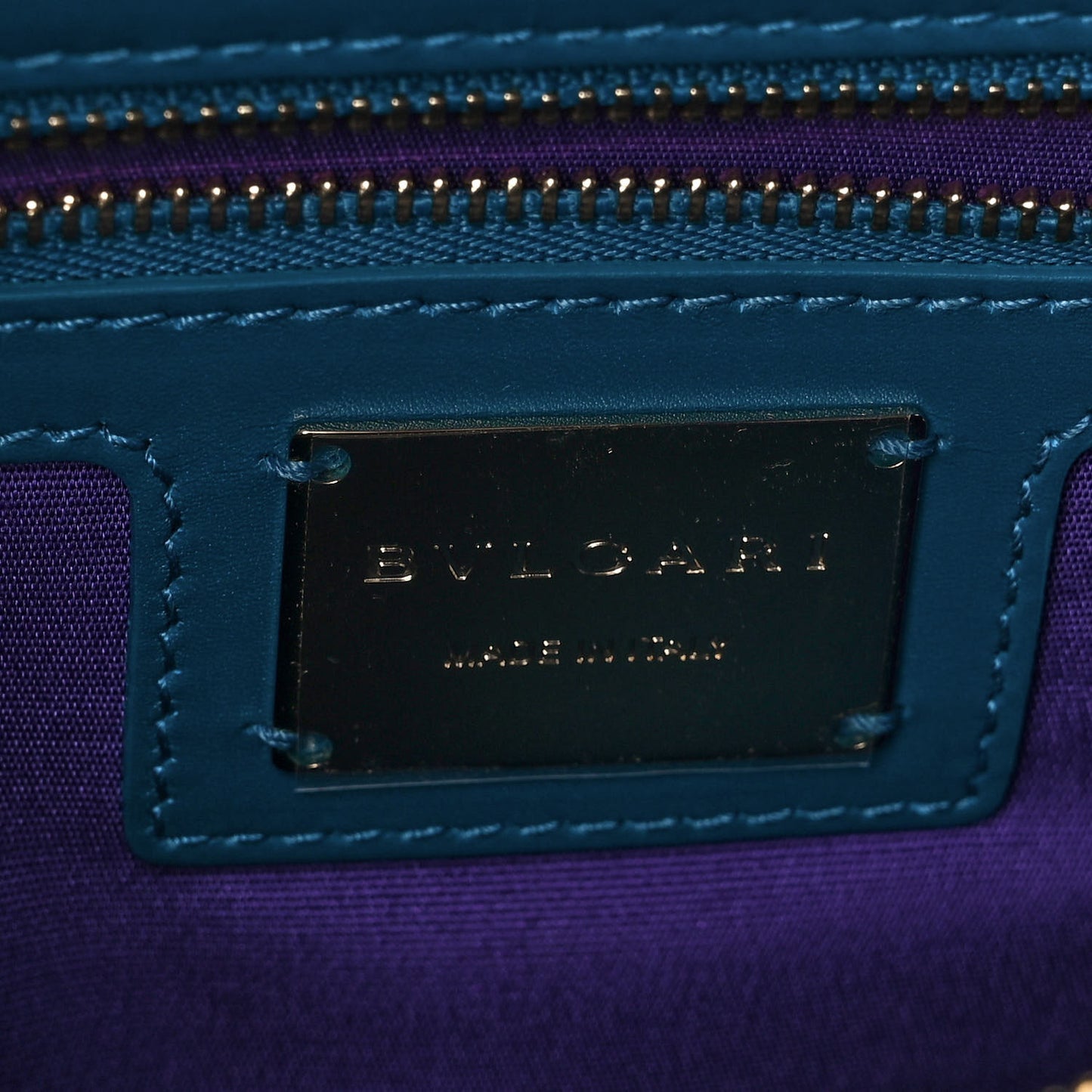 Calfskin Galuchat Serpenti Forever Shoulder Bag Blue