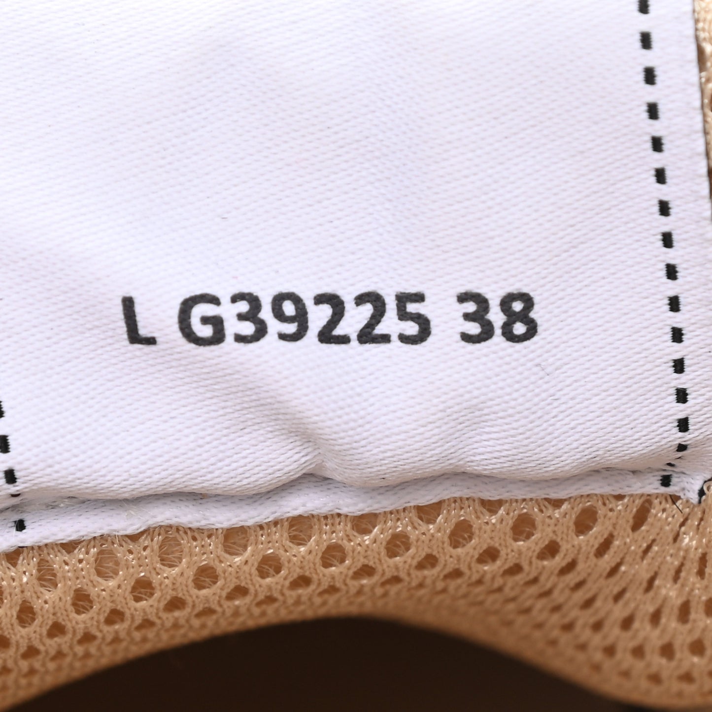 Suede Calfskin Logo Sneakers 38 Beige