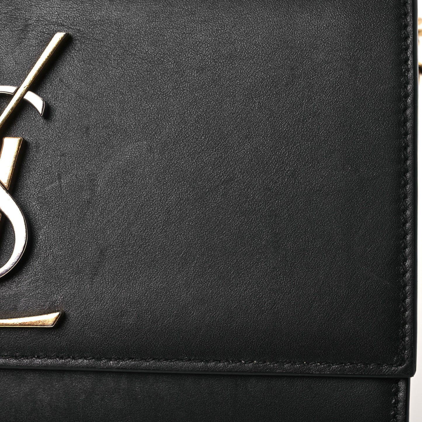 Calfskin Small Monogram Kate Satchel Black