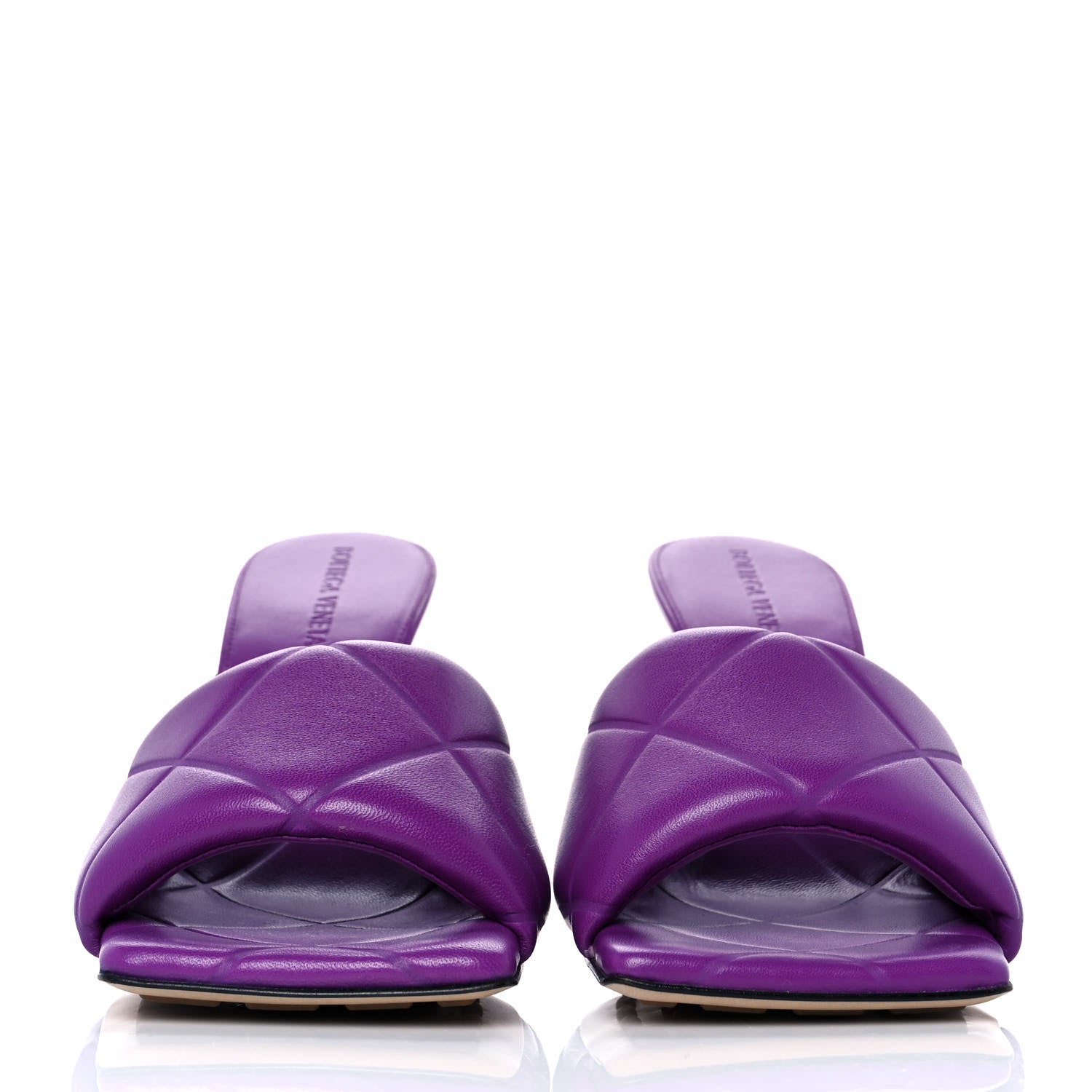 Bottega Veneta Nappa Quilted Rubber Lido Mule Sandals 39 Gumdrop 2 of 8