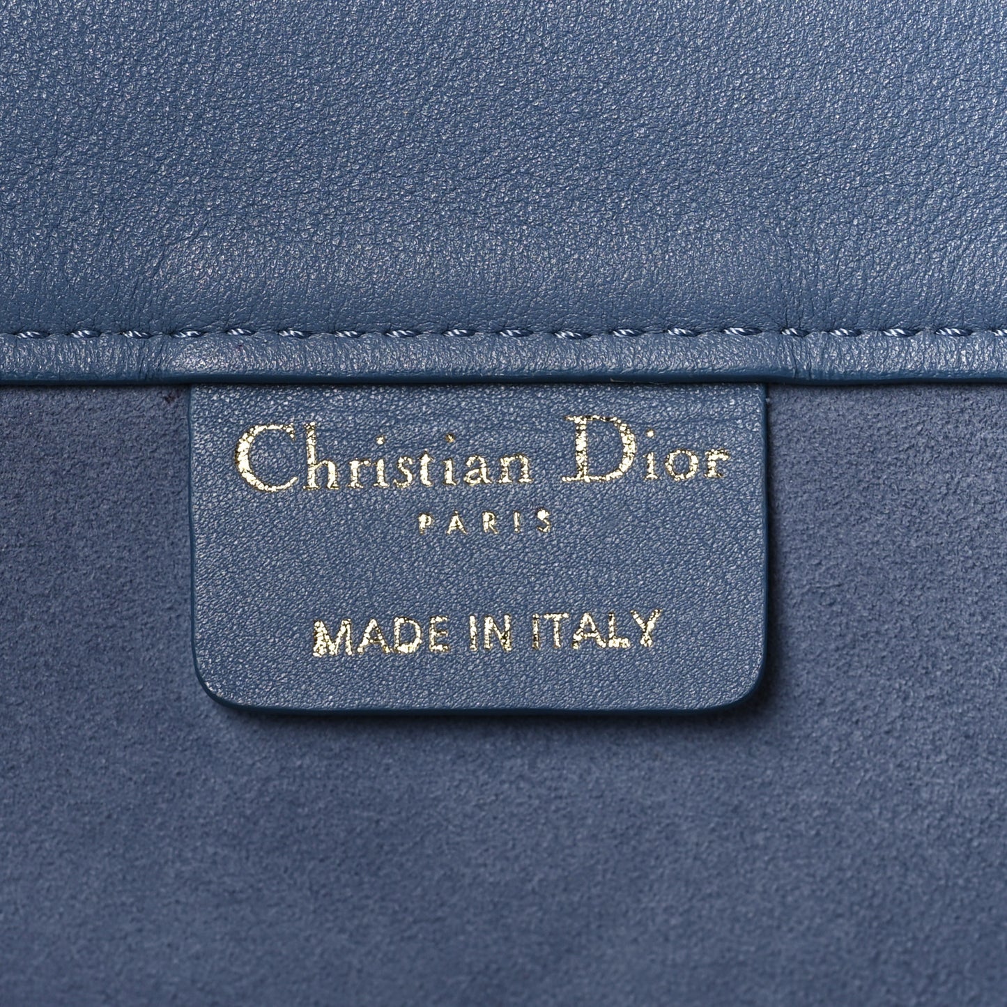 Calfskin Embossed Large Book Tote Blue