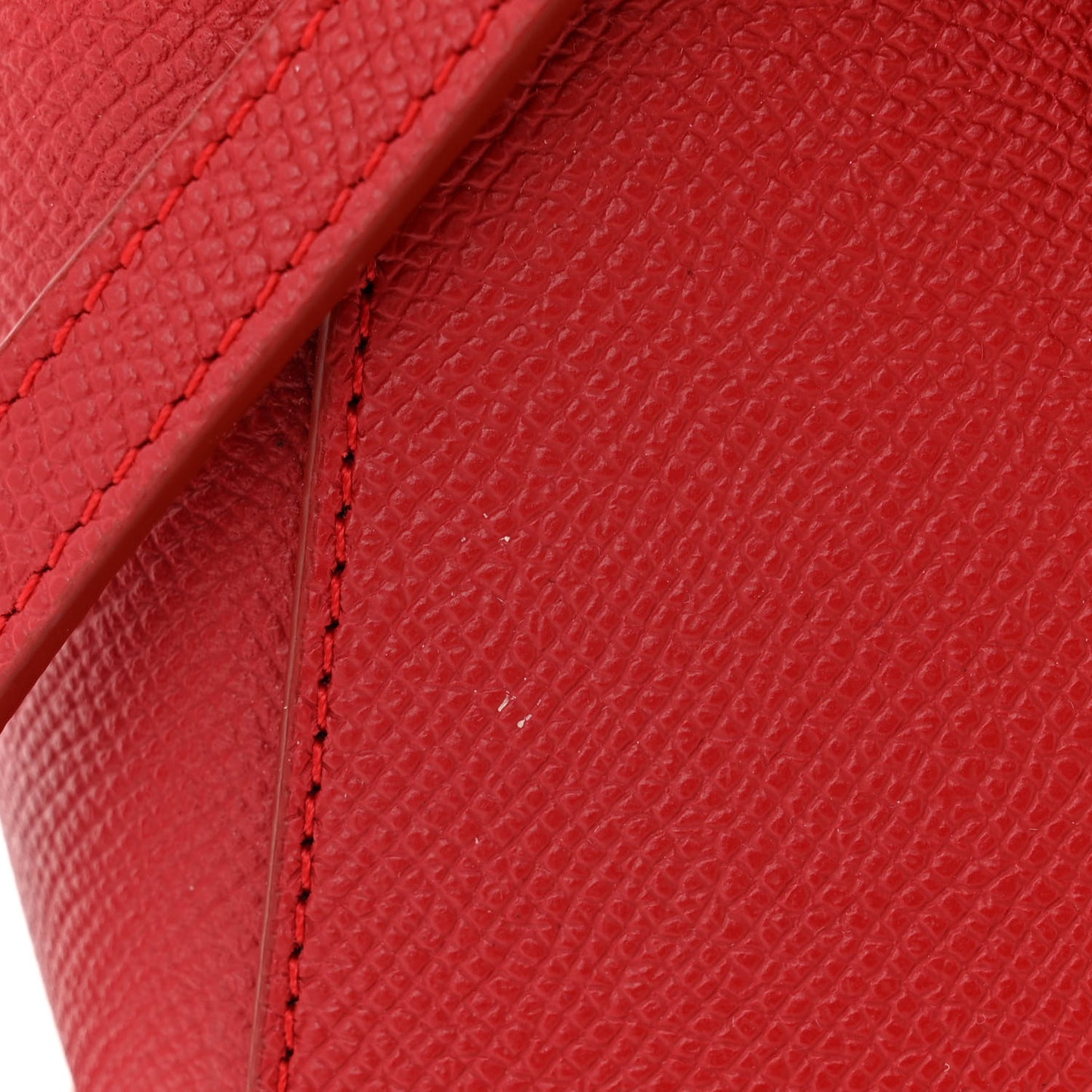 Grained Calfskin Nano Belt Bag Ruby