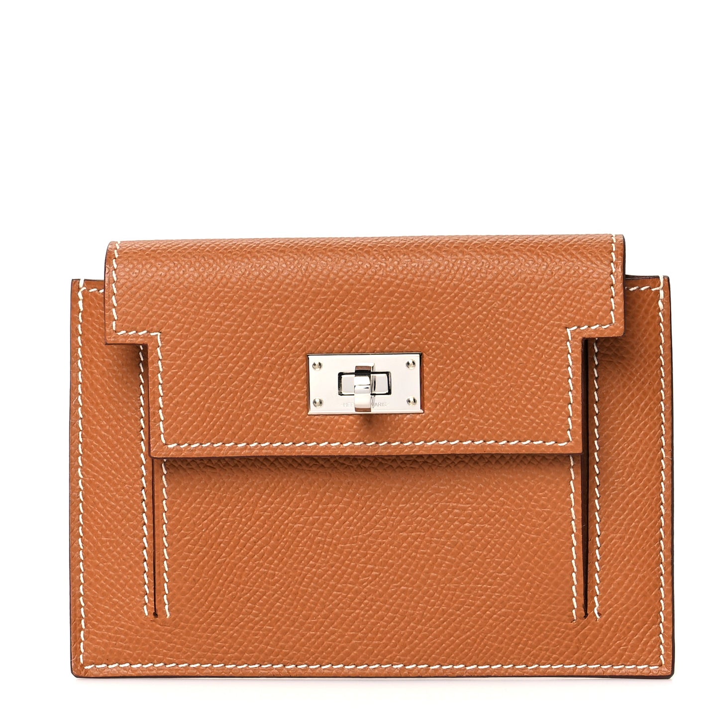 Epsom Kelly Pocket Compact Wallet Gold