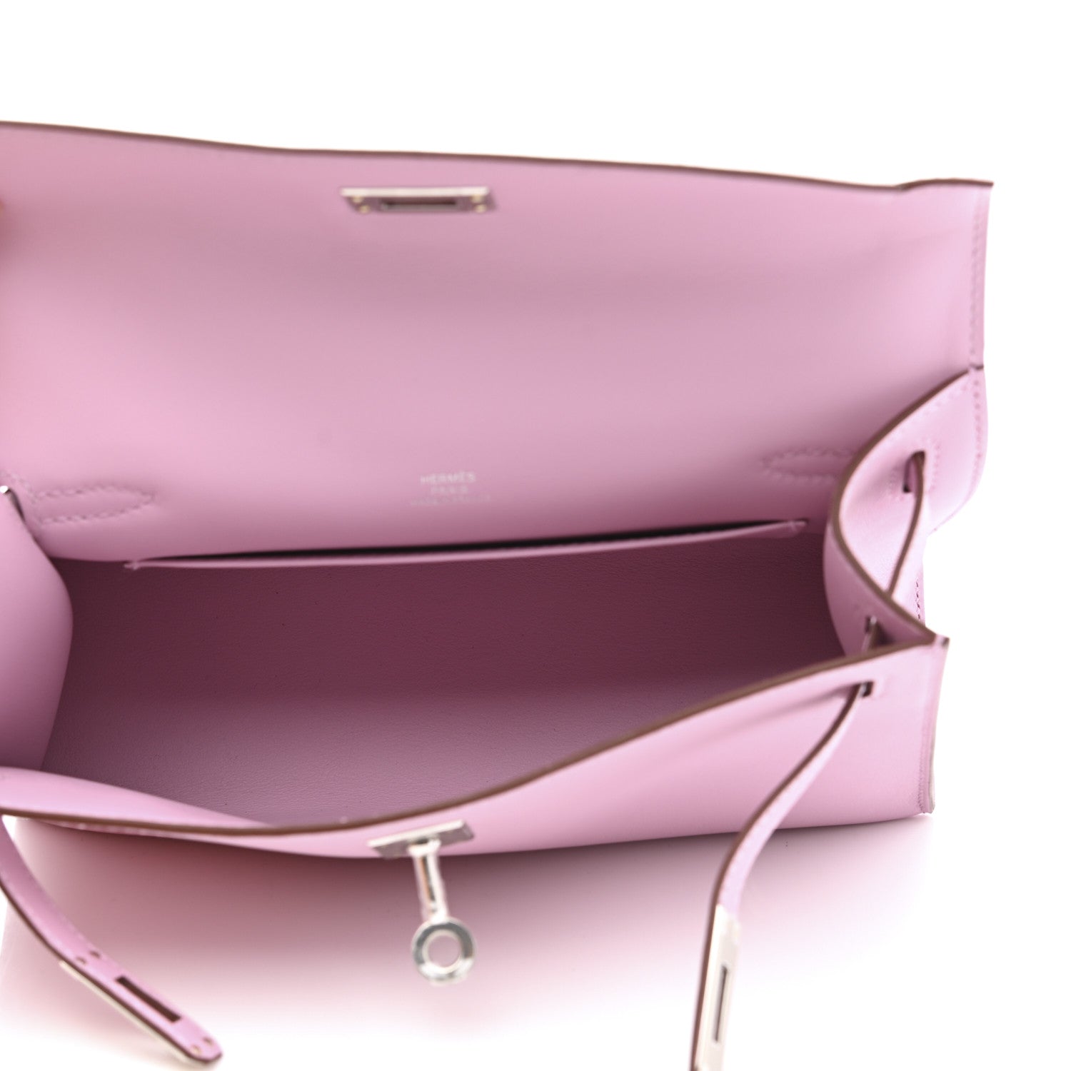 Hermes Swift Kelly Pochette Clutch Mauve Sylvestre 4 of 9