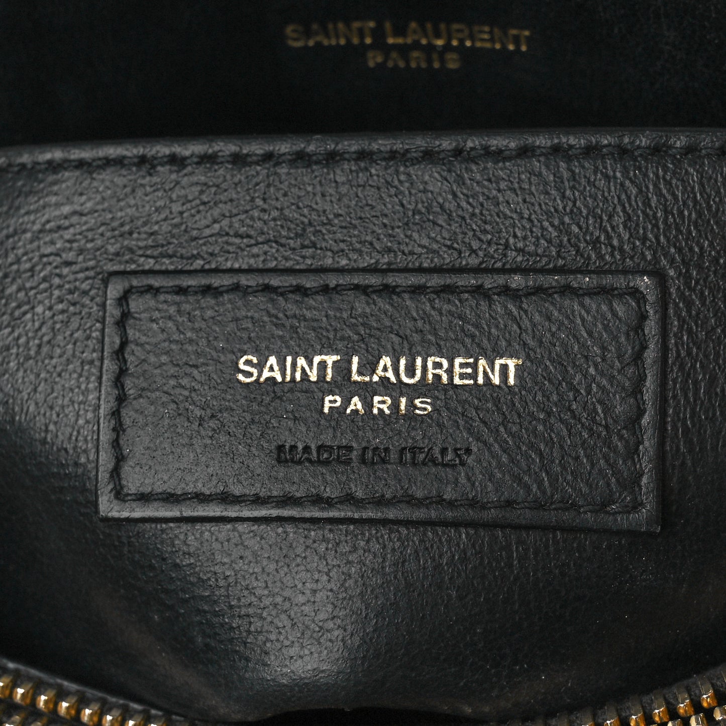 Calfskin Y Quilted Monogram Small Loulou Chain Satchel Black