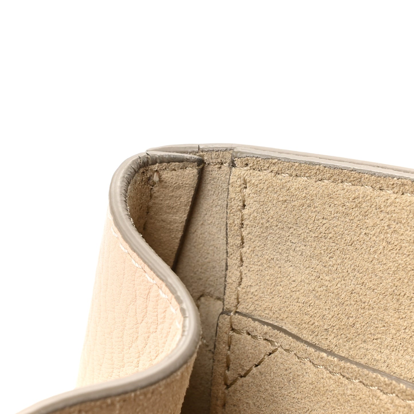 Grained Lambskin Mini Drew Shoulder Bag Abstract White