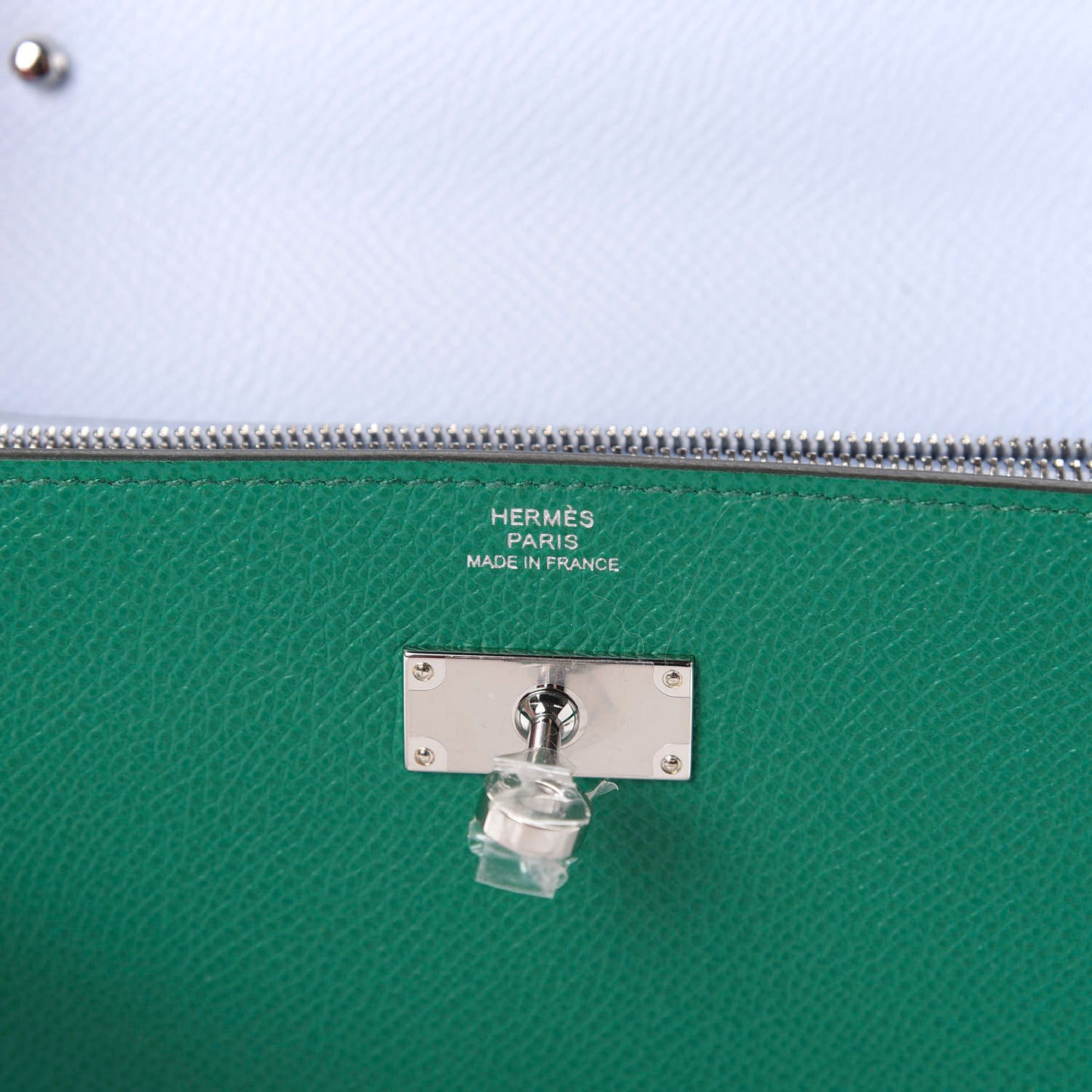 Epsom Kelly Wallet To Go Vert Jade Bleu Brume